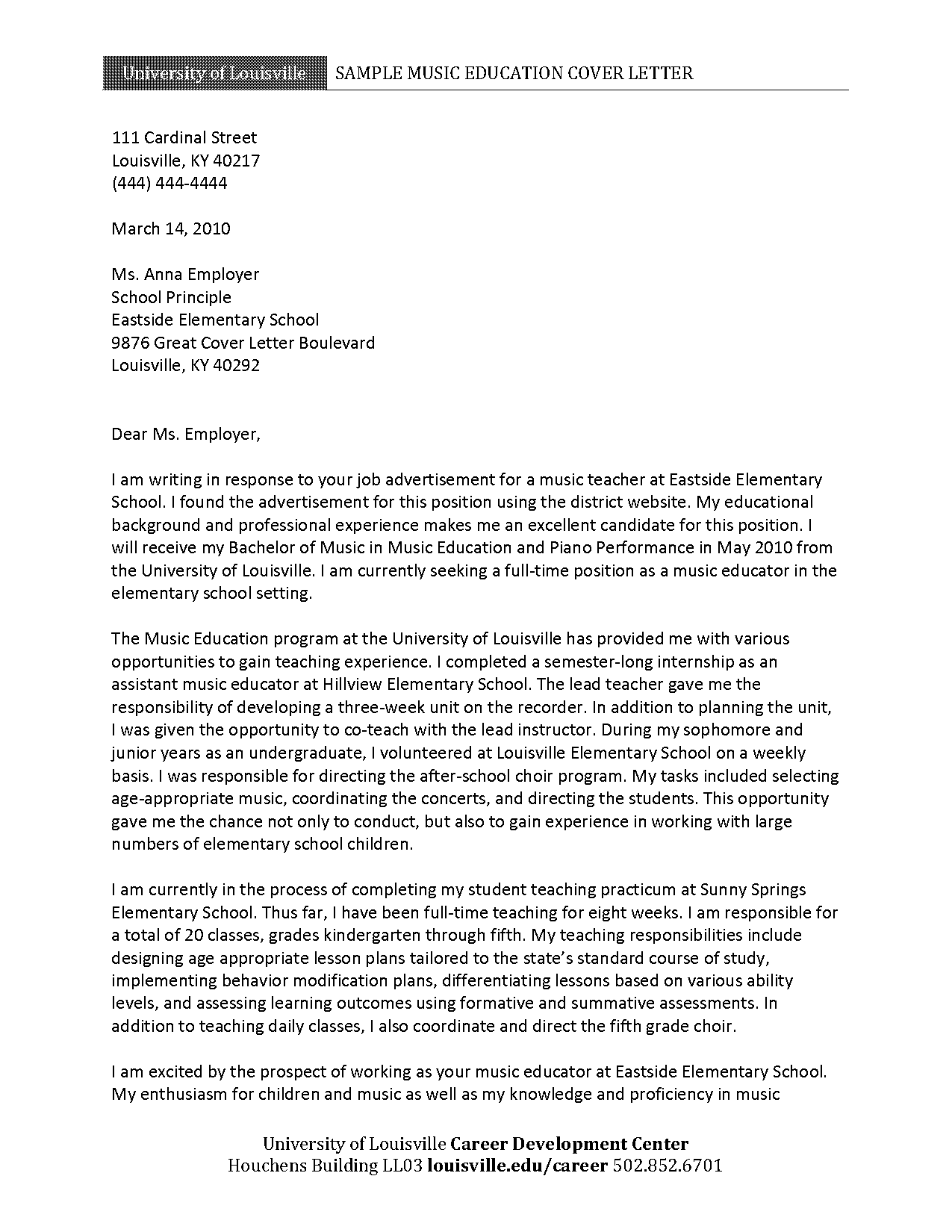 sample of application letter to class teacher