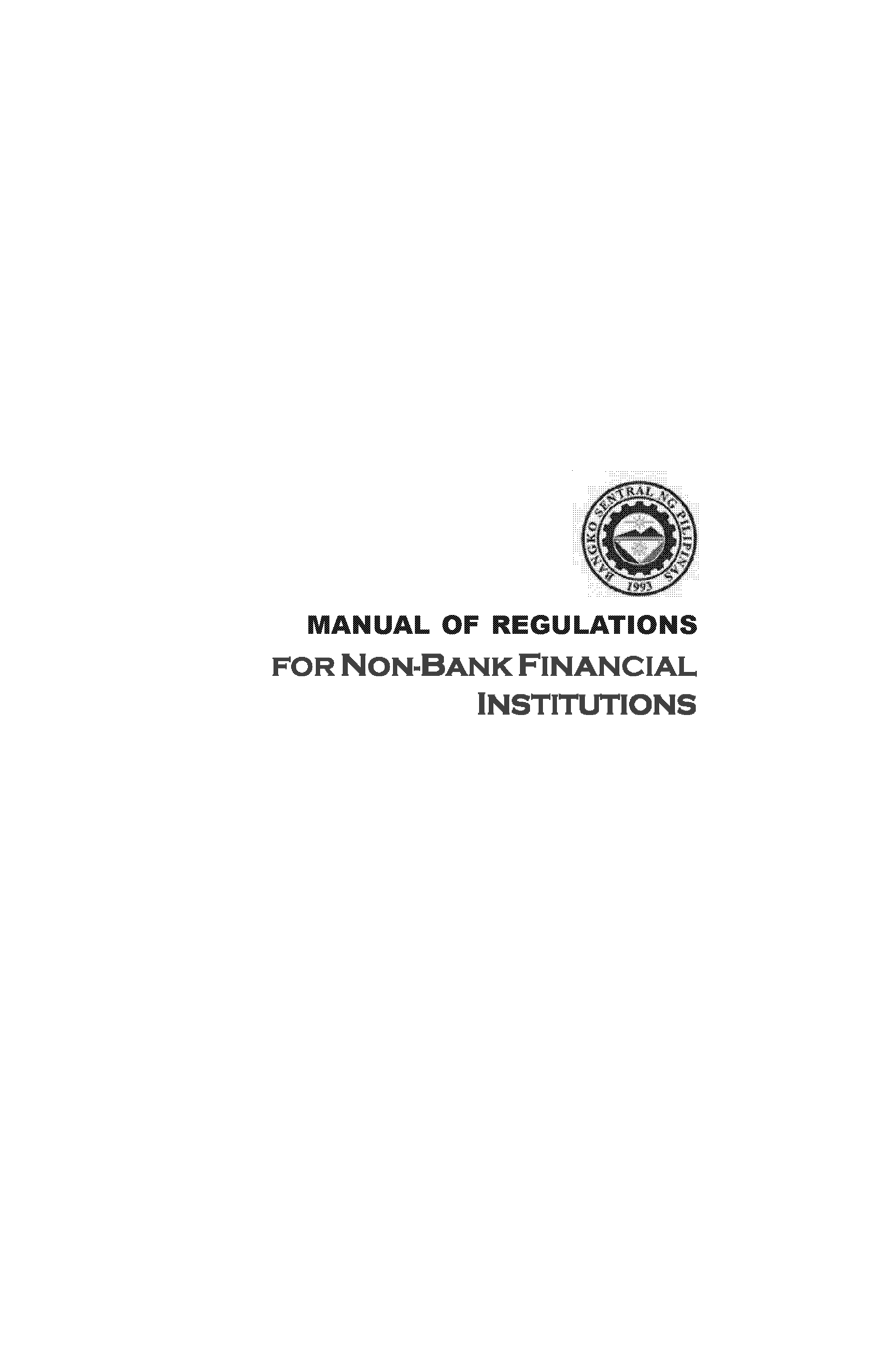 example of non bank financial institutions in the philippines