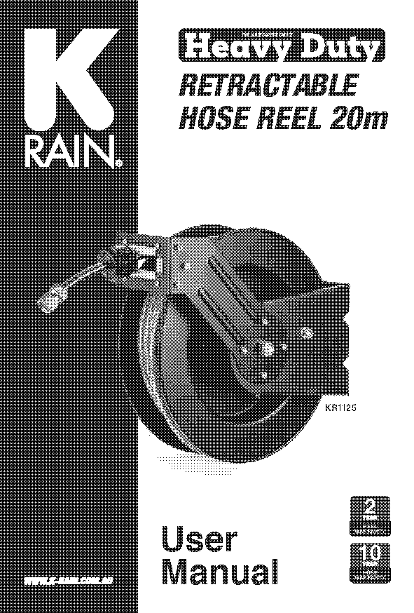 holman retractable hose reel instruction manual