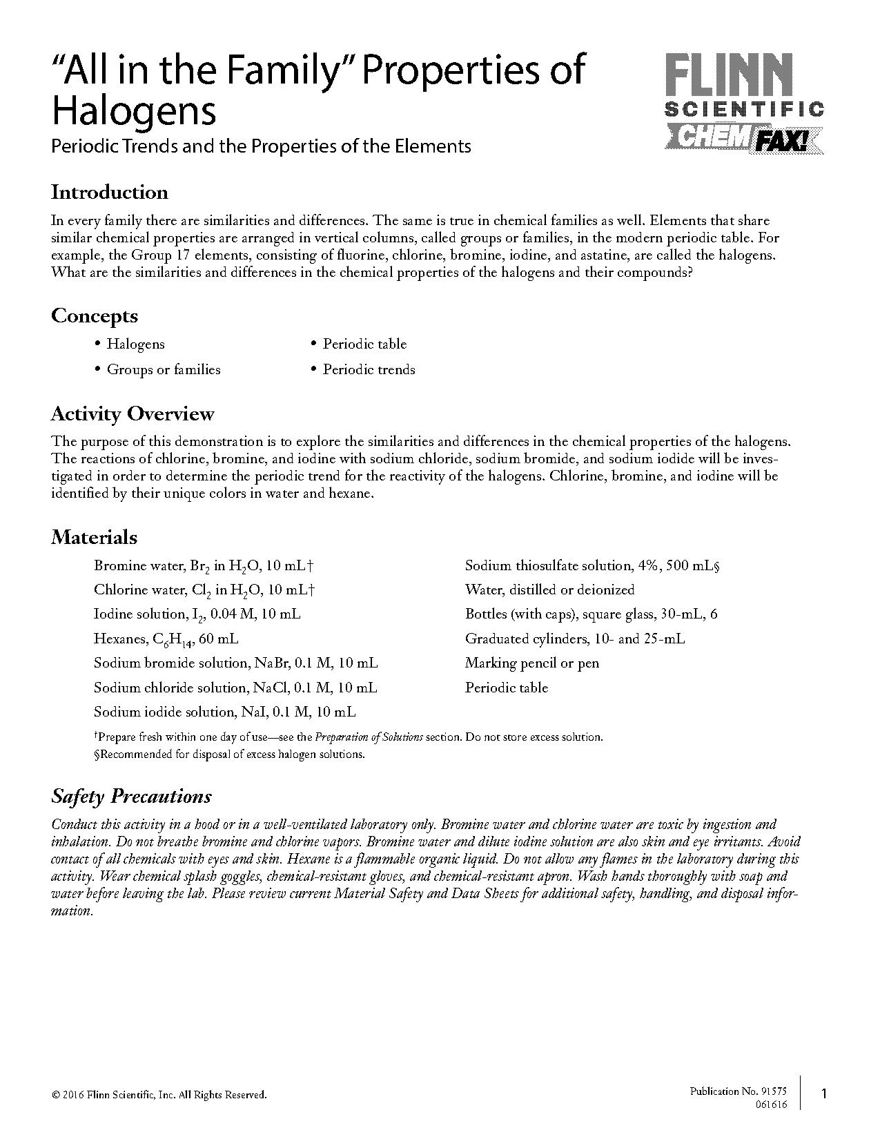 all periodic table families