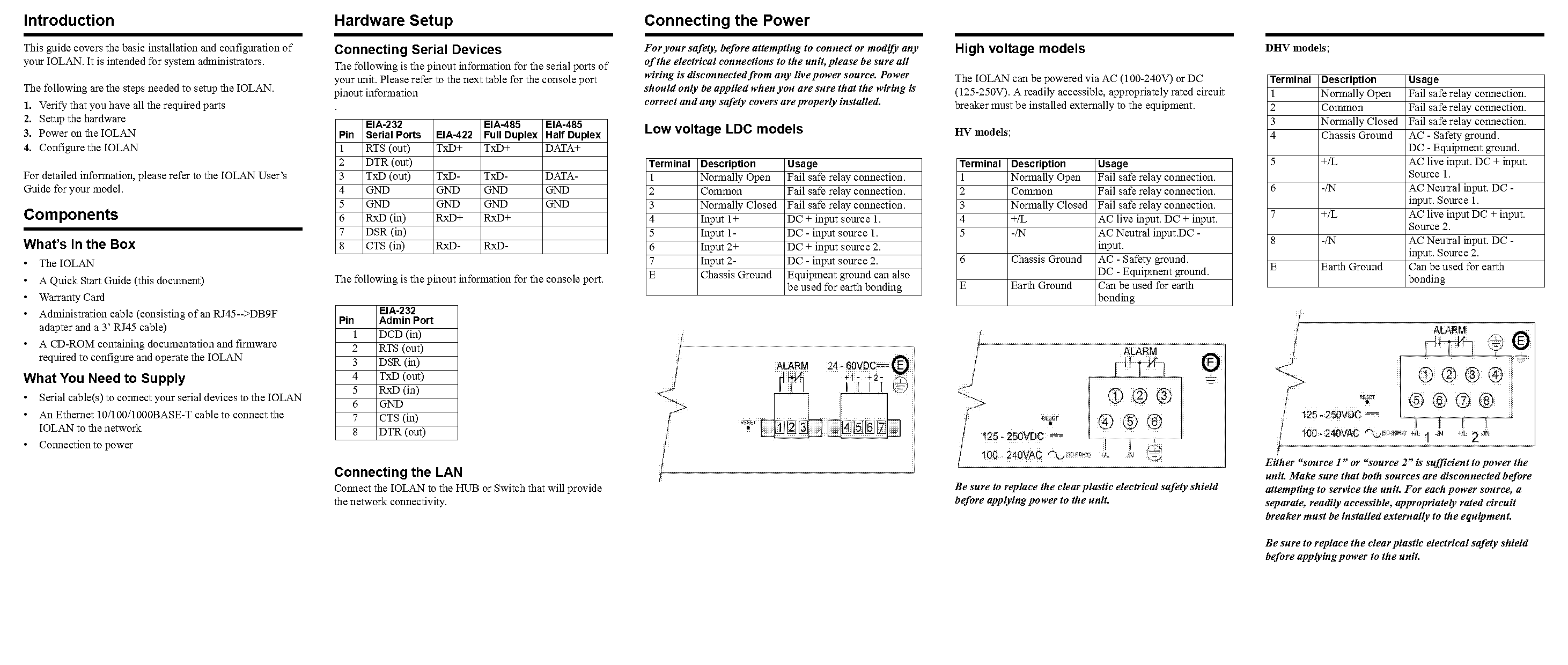 perle terminal server pinout