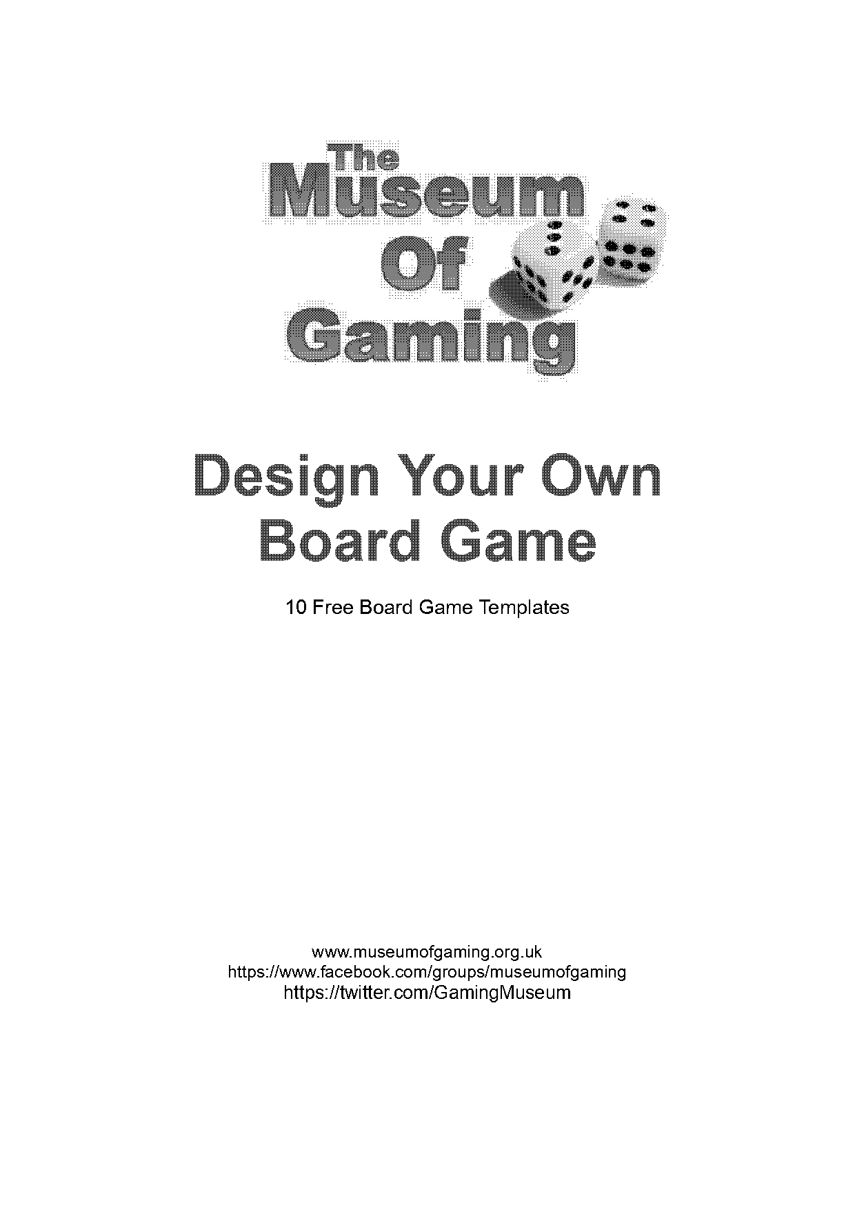 how to make a board game template