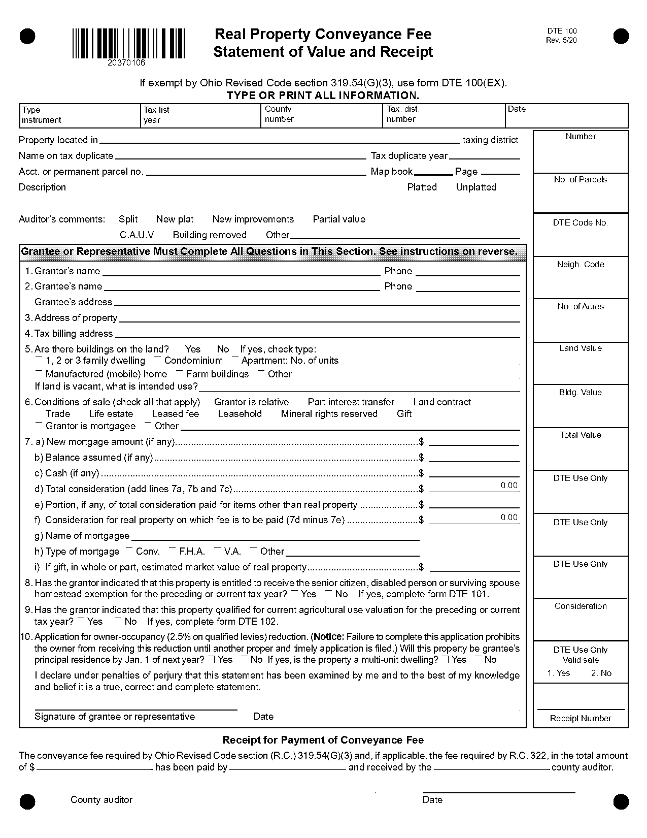 clinton county auditor conveyance form