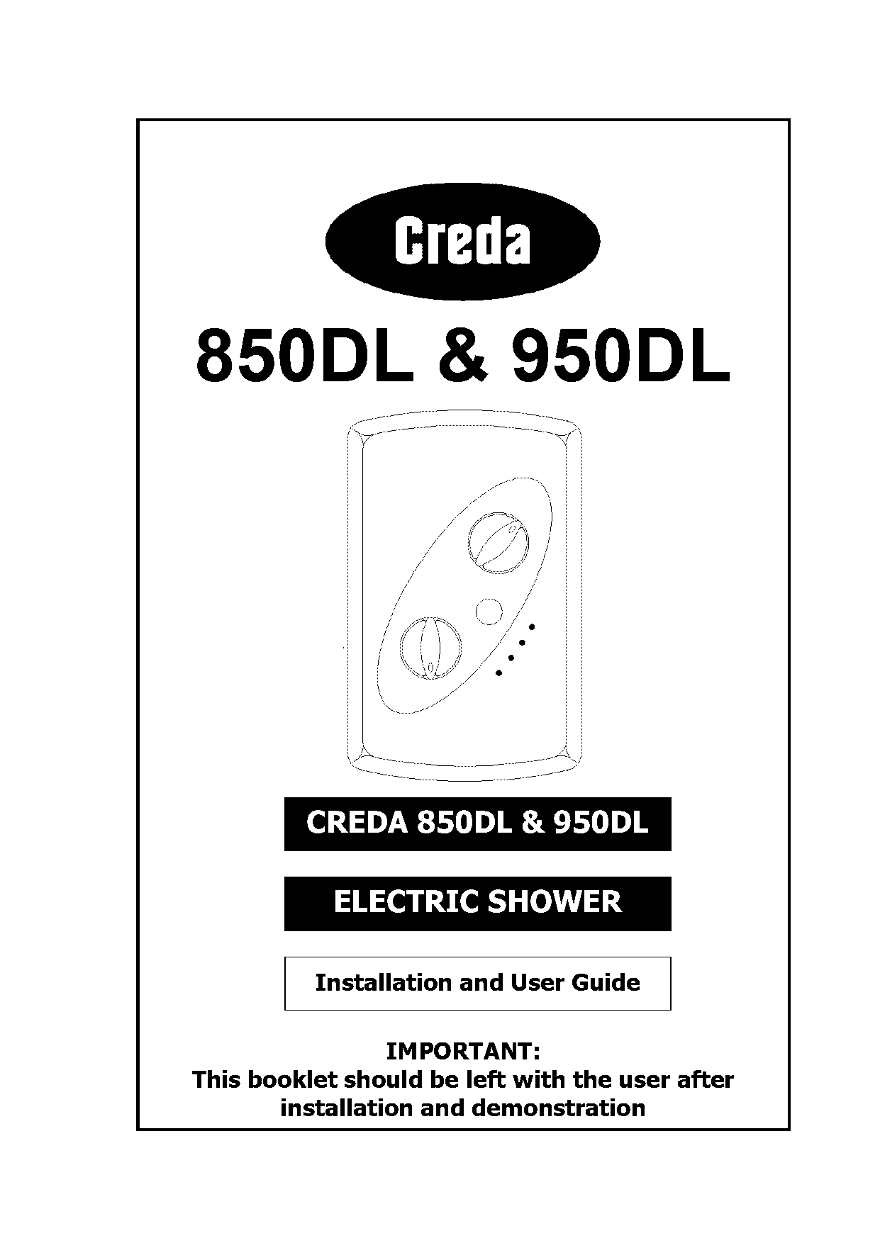 creda power shower manual