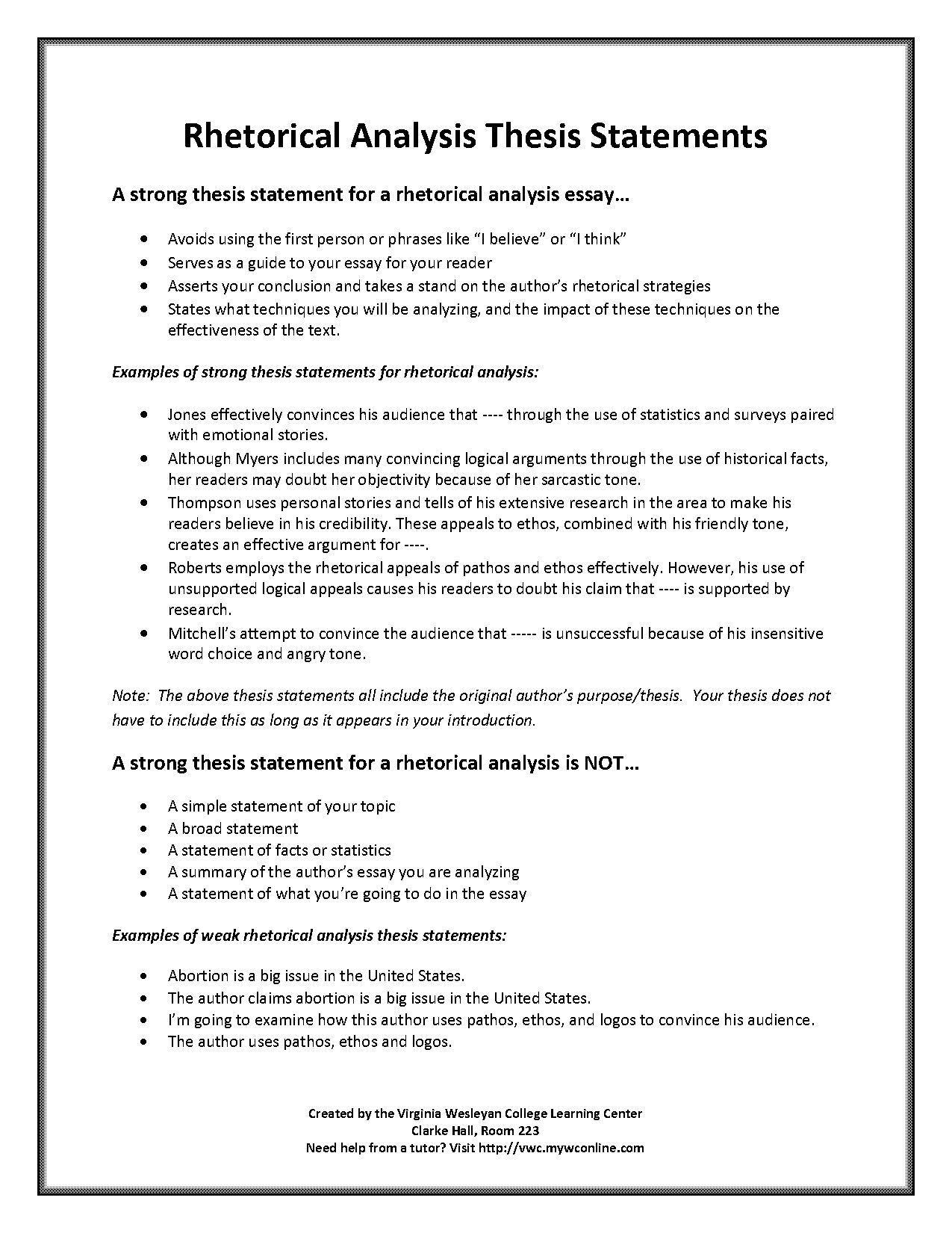 sample needs assessment statements in education statement