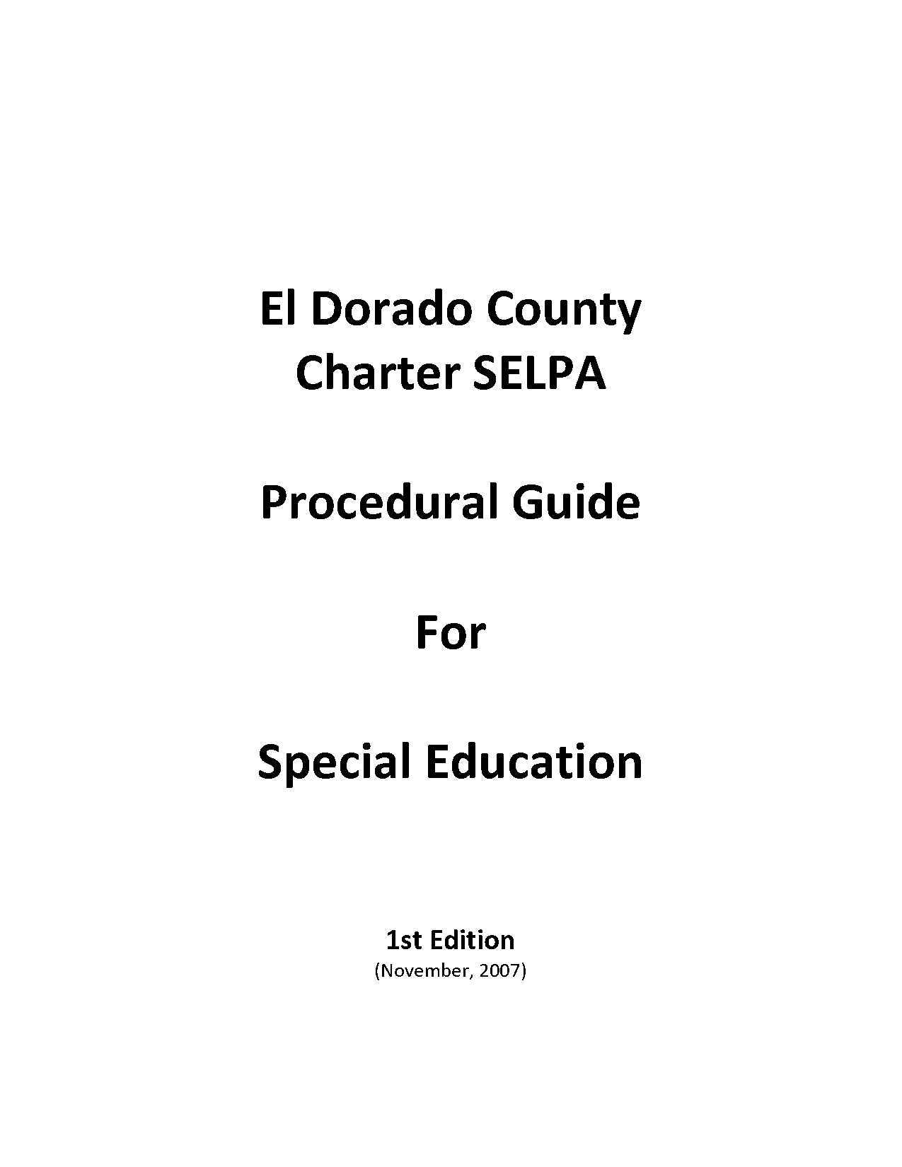 el dorado county selpa local plan