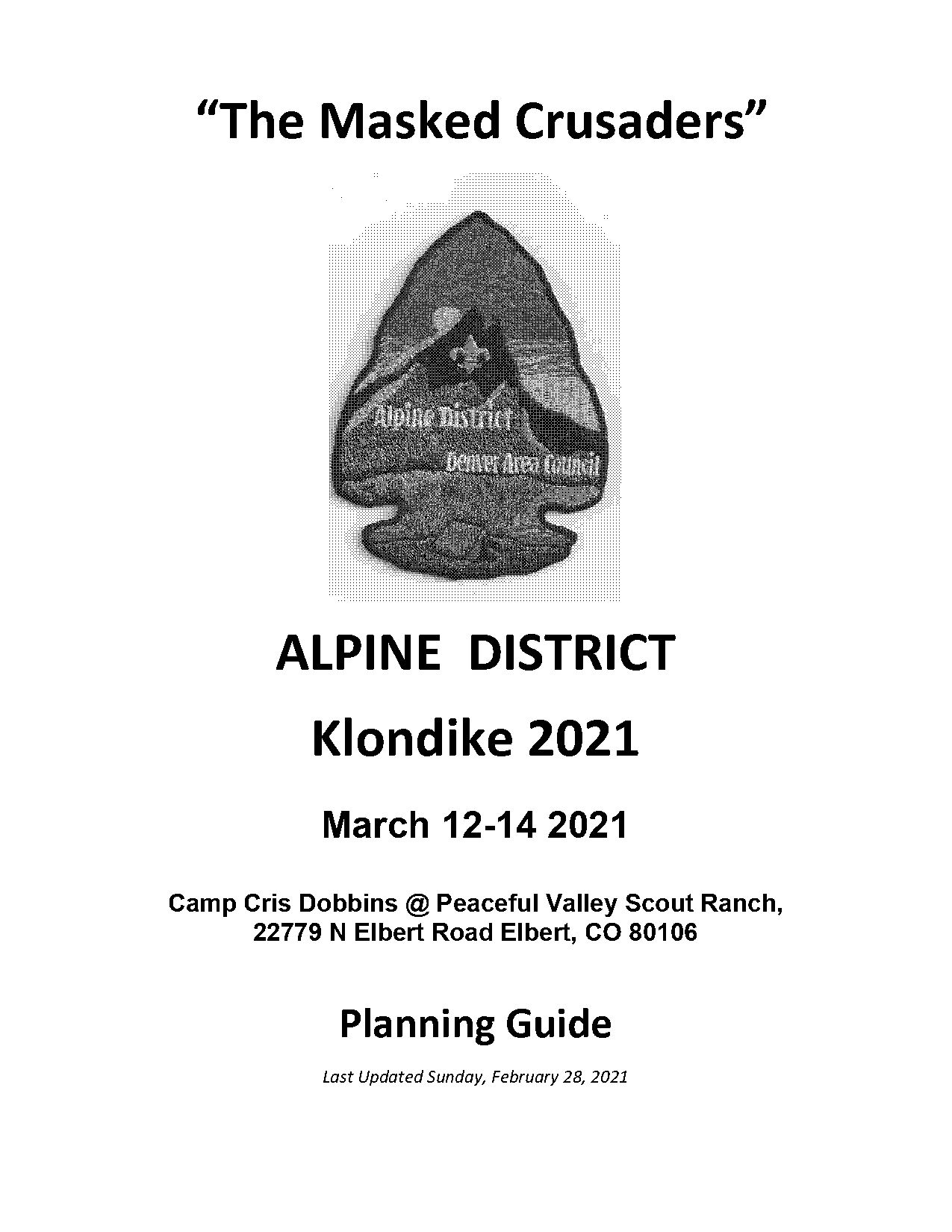 alpine scout camp directions