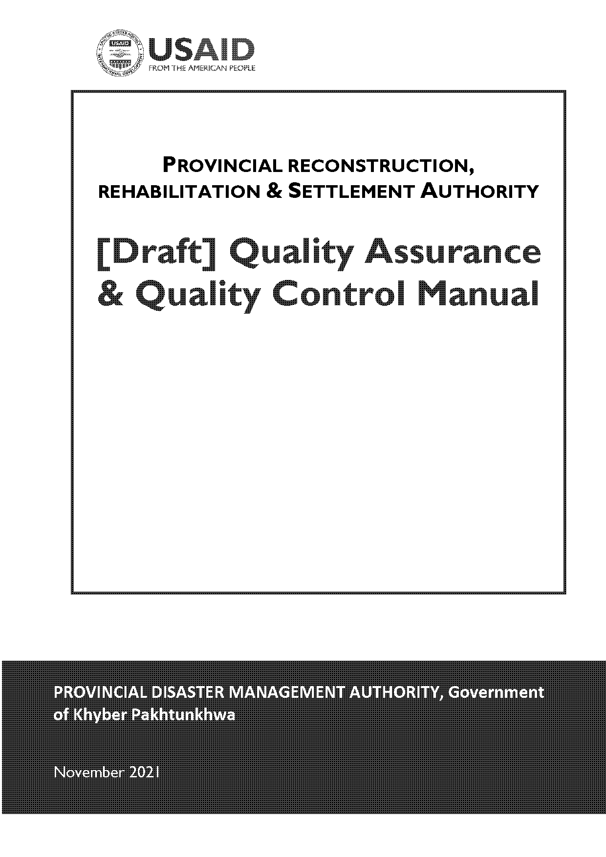 quality assurance and quality control manual pdf