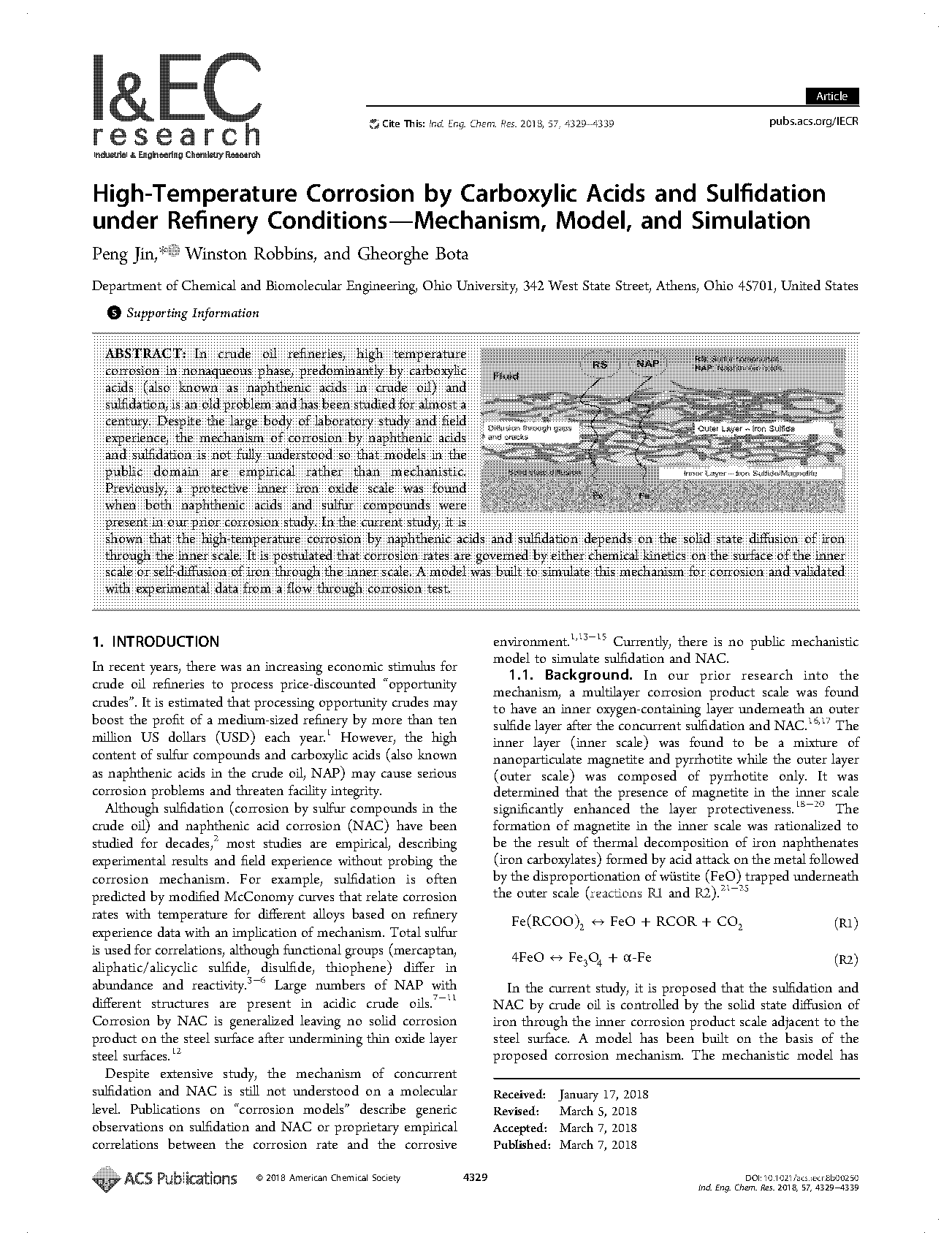 can acids form at high temperatures