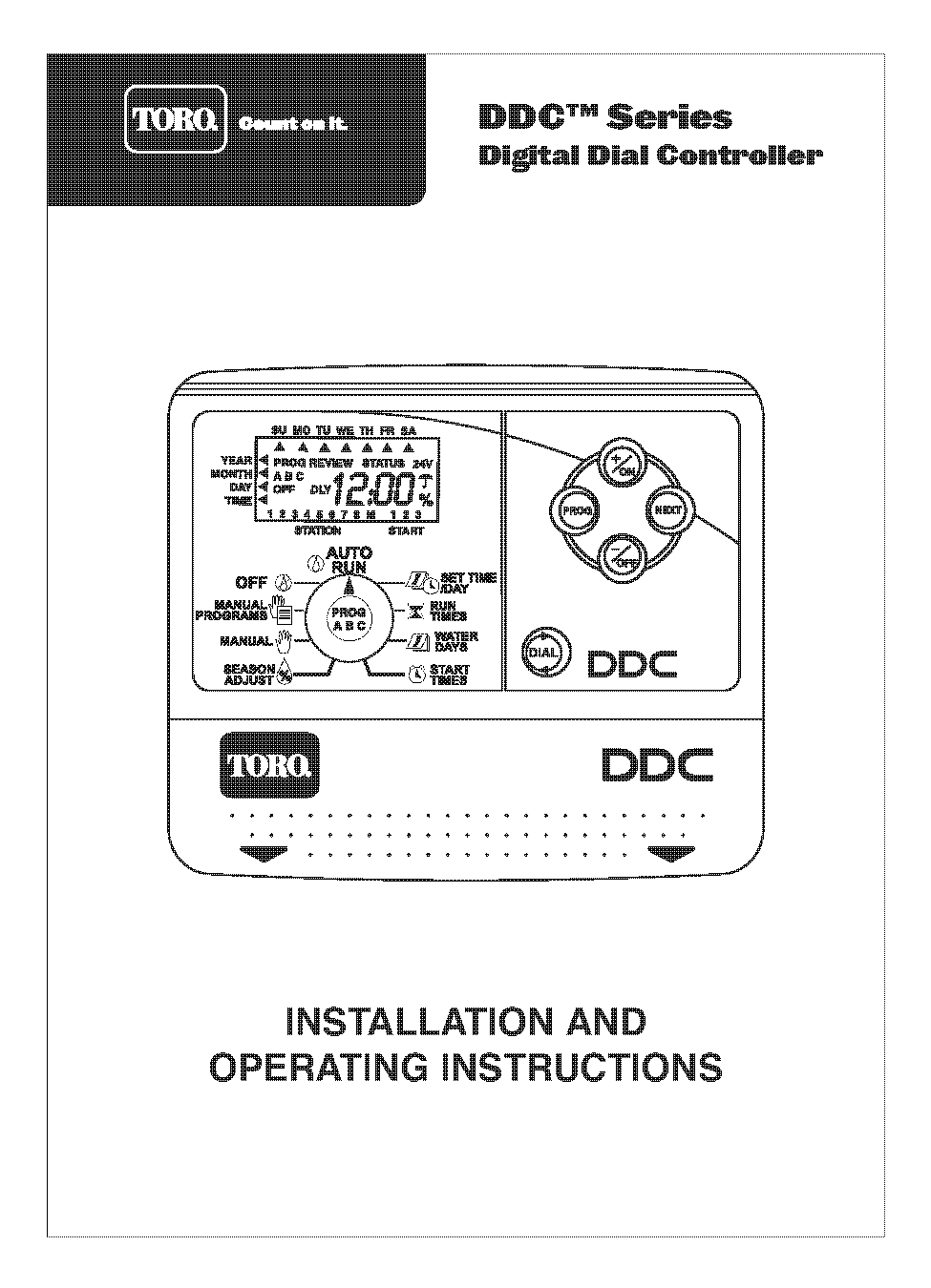 toro sprinking system manual