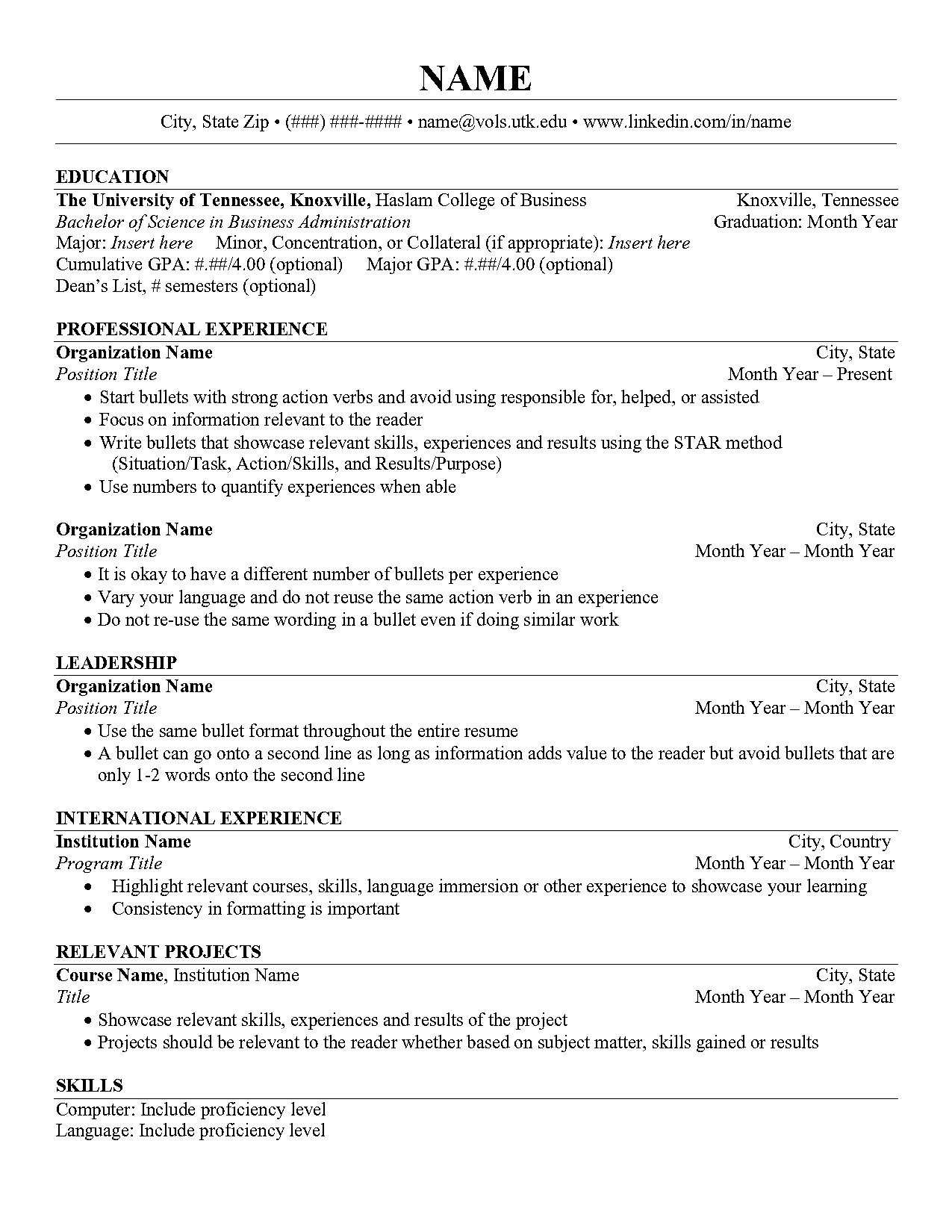 amazing resume template word doc