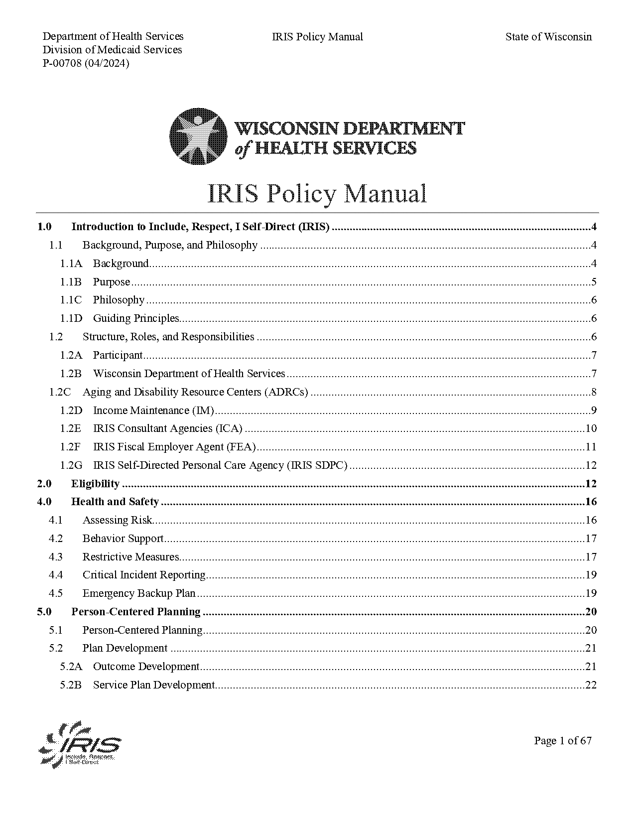 which organisational policies and procedures should participants self manage