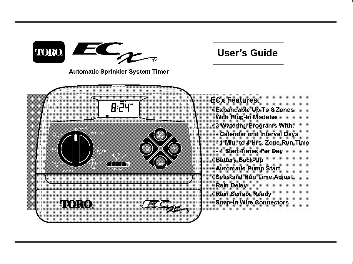 toro sprinking system manual