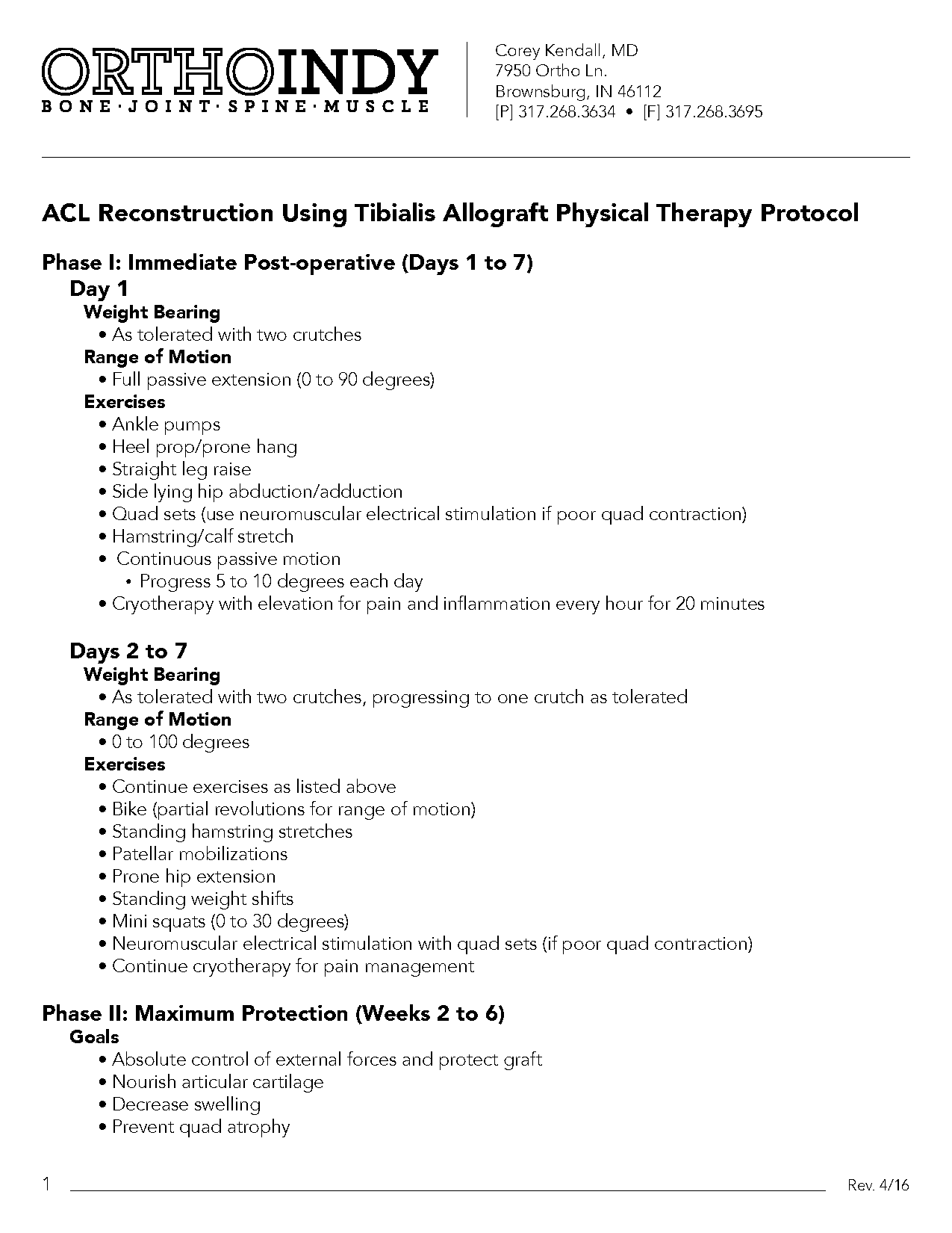 acl allograft protocol physical therapy