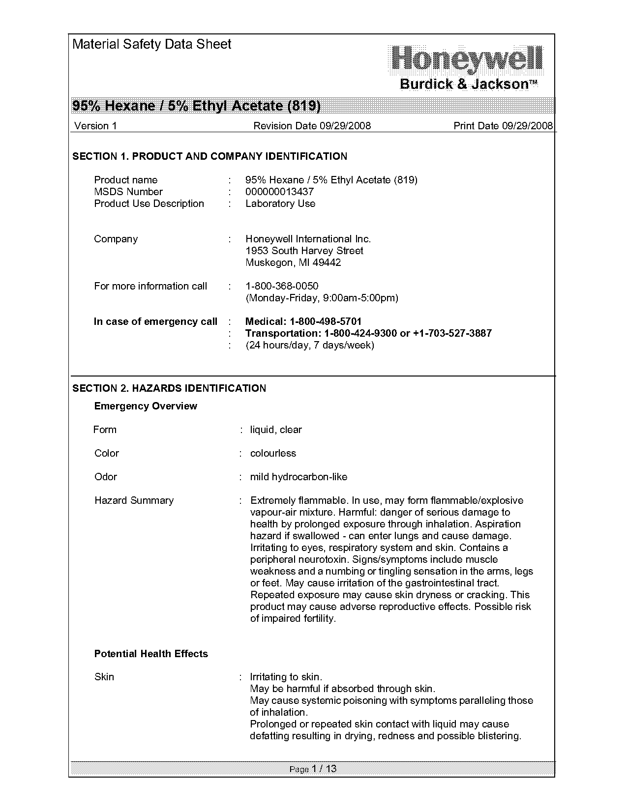 ethyl acetate physical properties and hazards