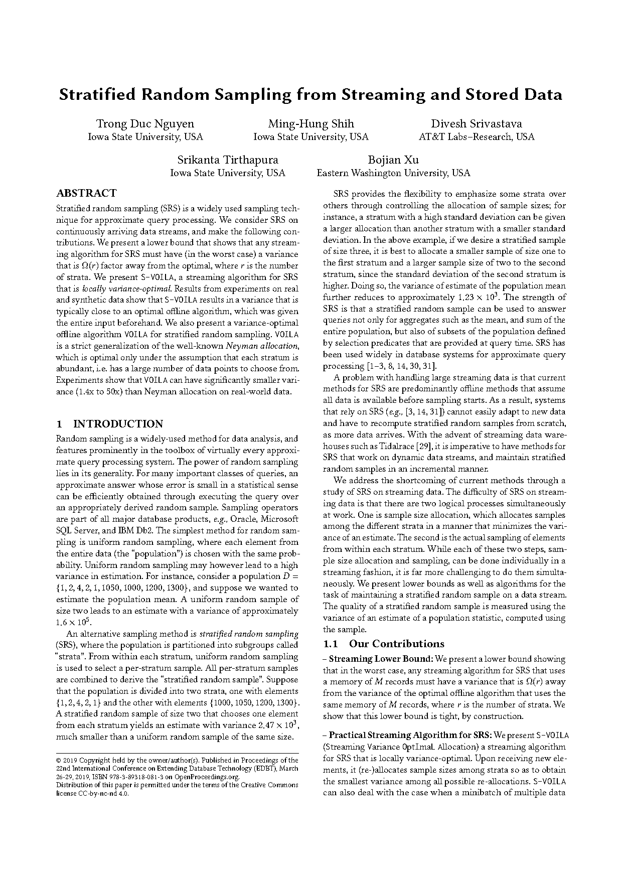 stratified sampling example pdf