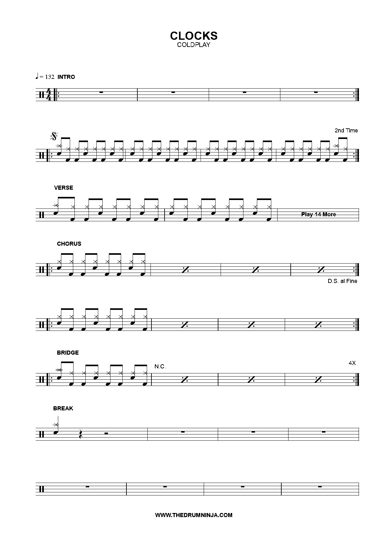 coldplay speed of sound piano sheet music pdf