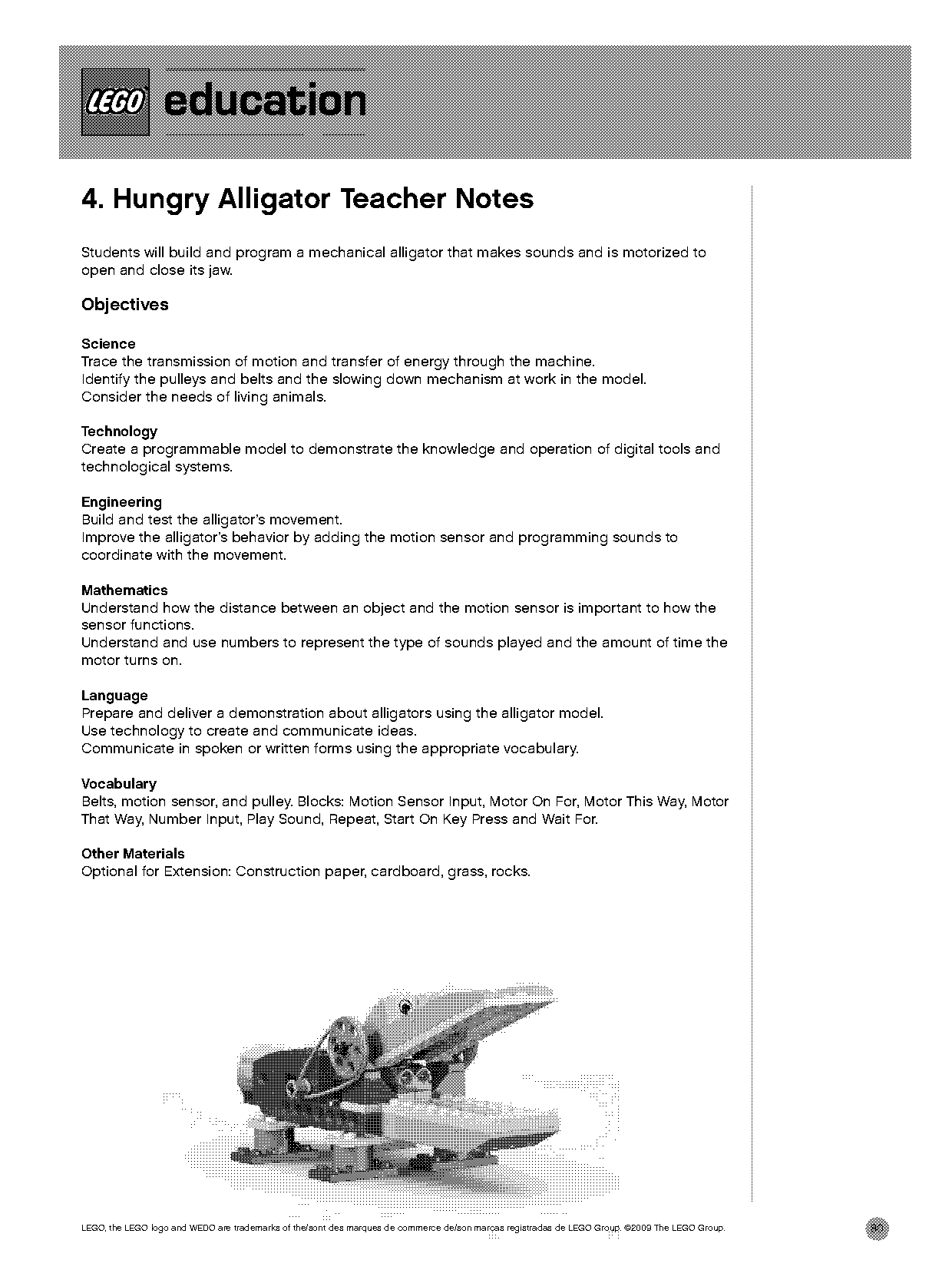 lego hungry alligator instructions