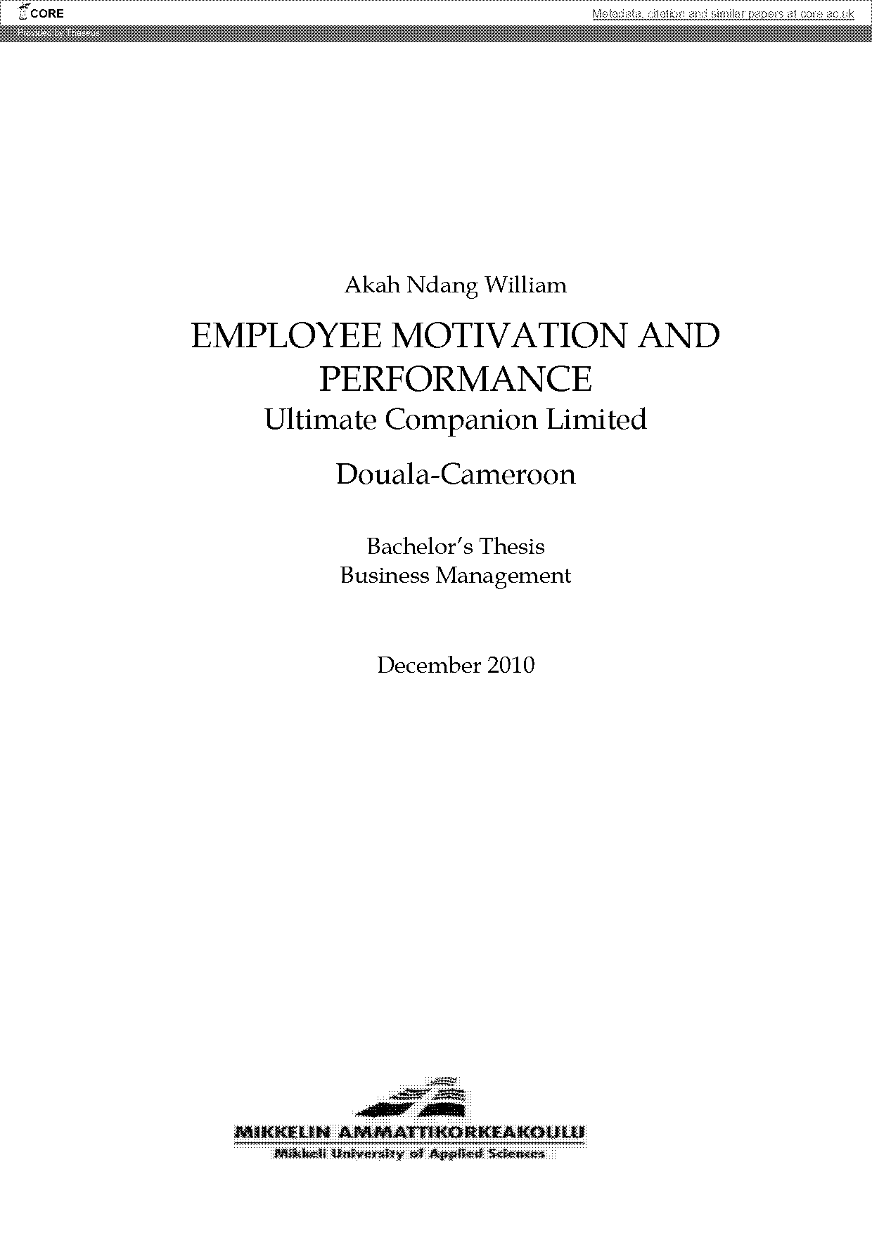 a study on employee motivation questionnaire