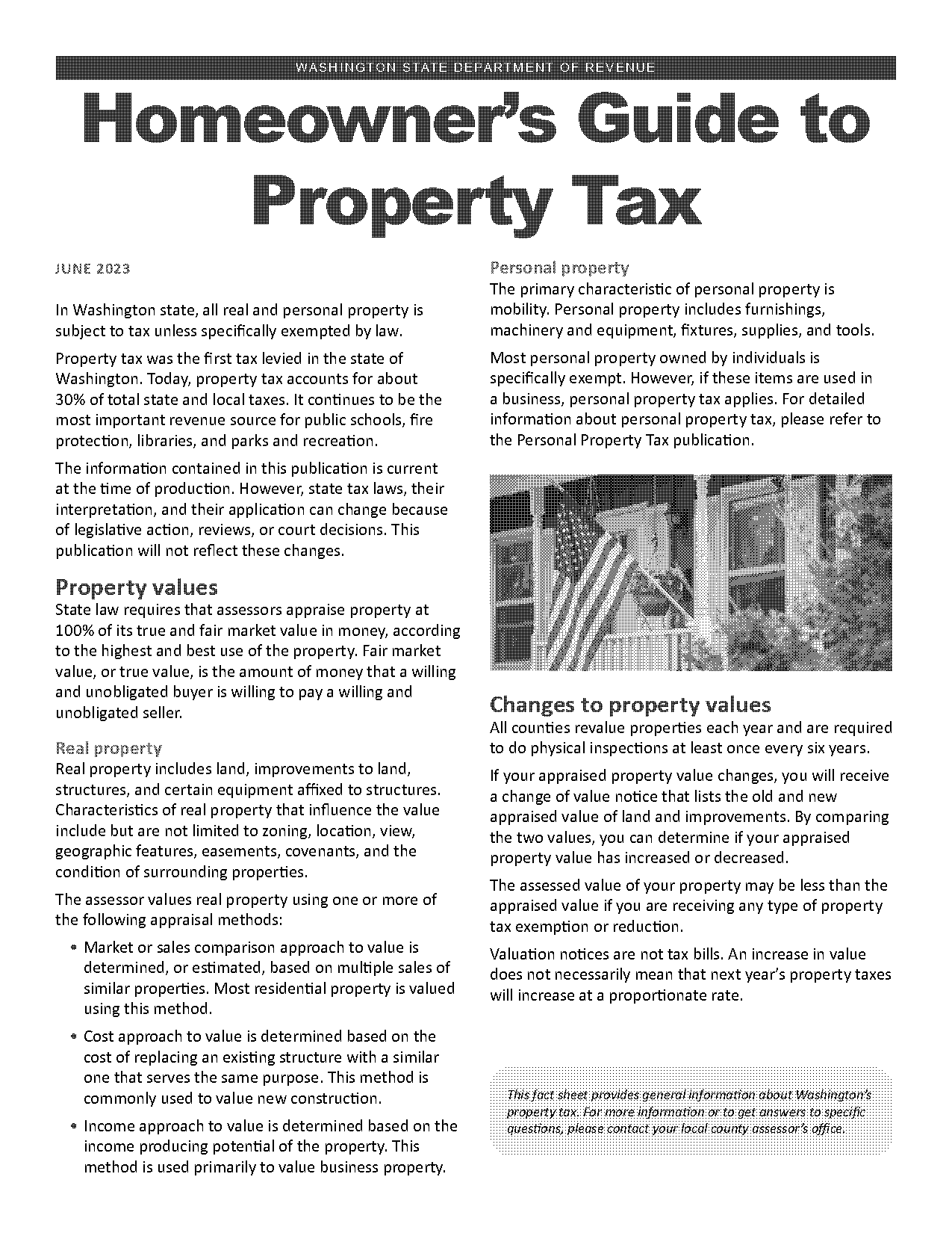 property tax is used for what