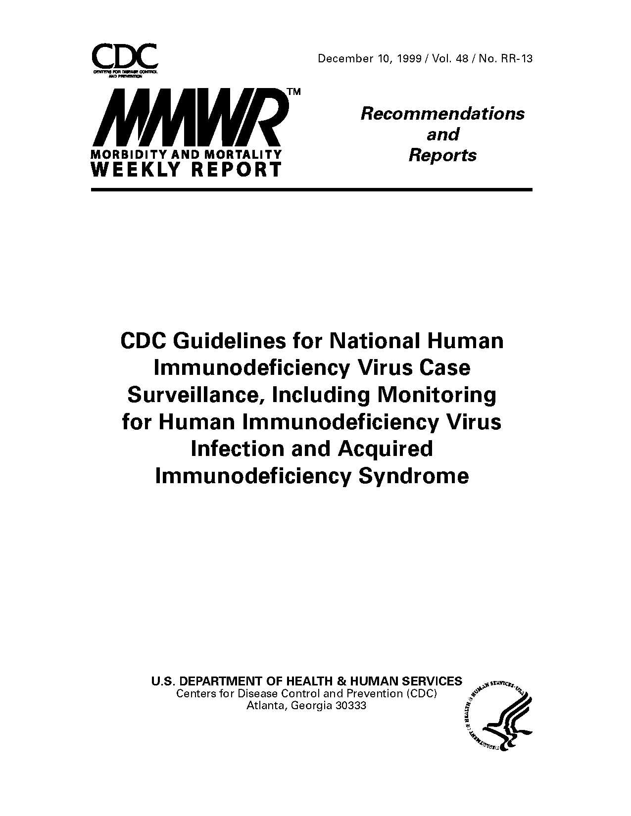 technical guidance for hiv surveillance programs