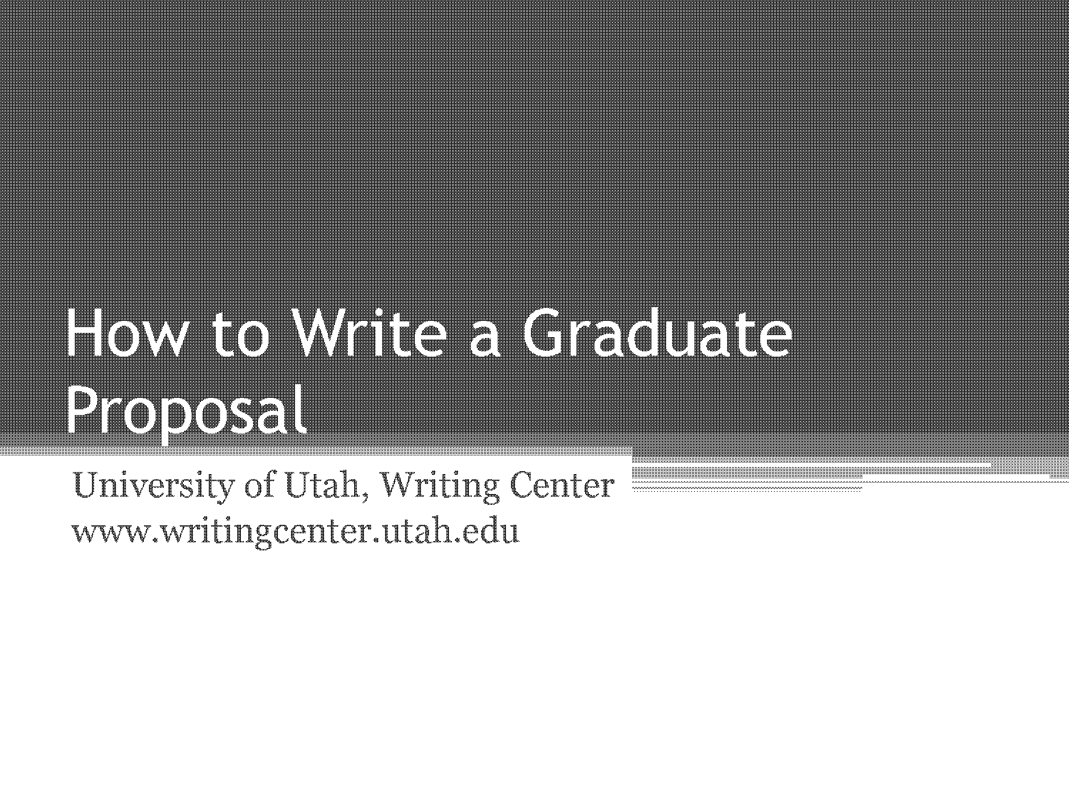 how to write a thesis proposal examples