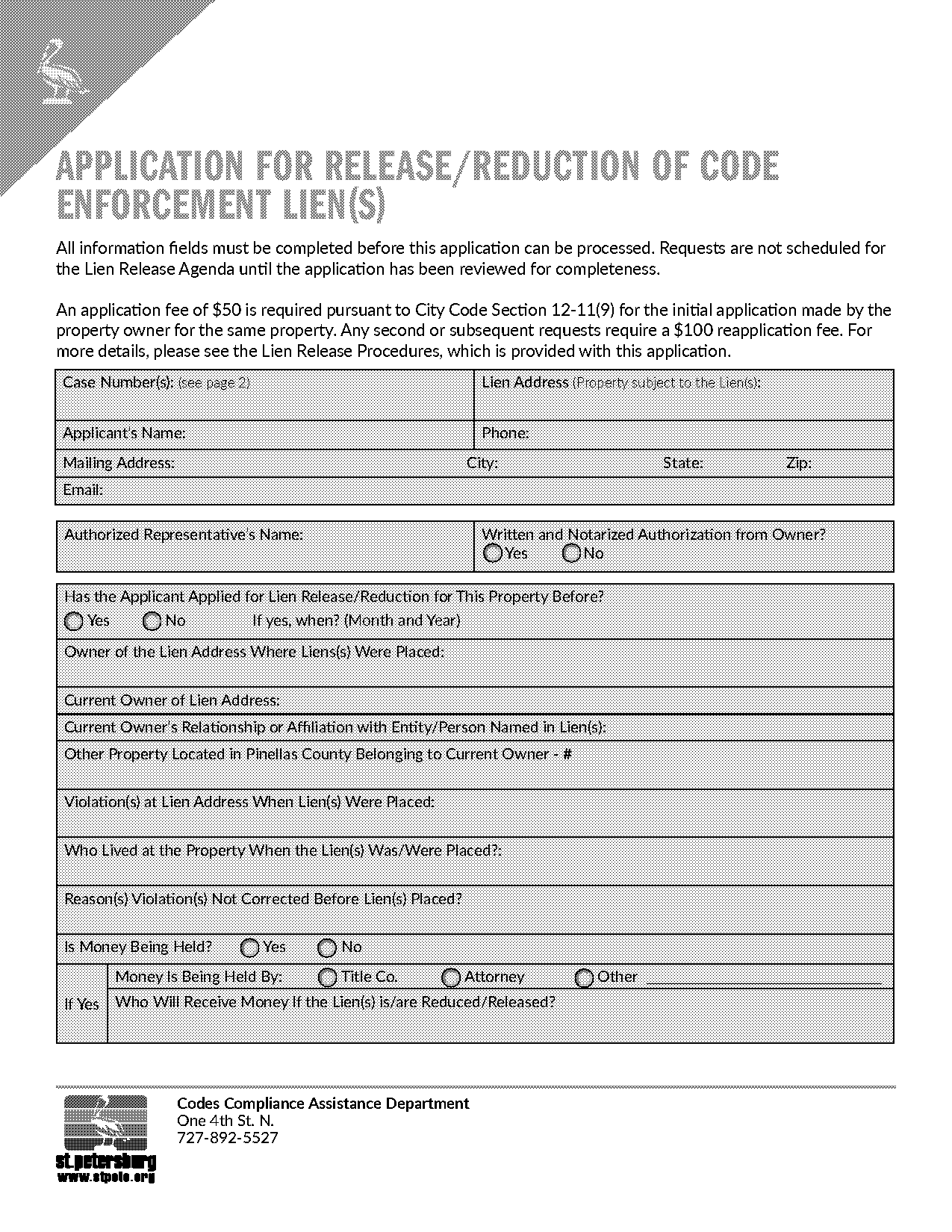 demand for lien release