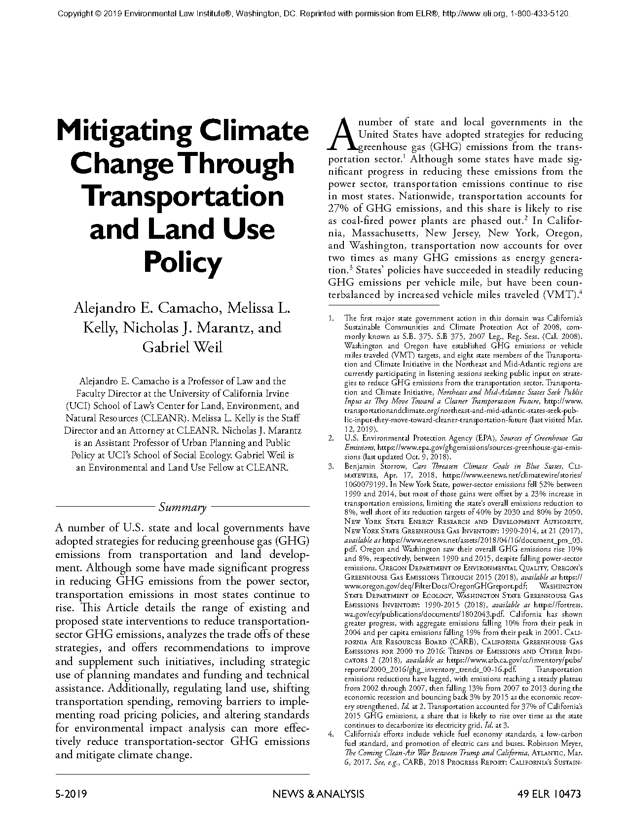 land use policy analysis