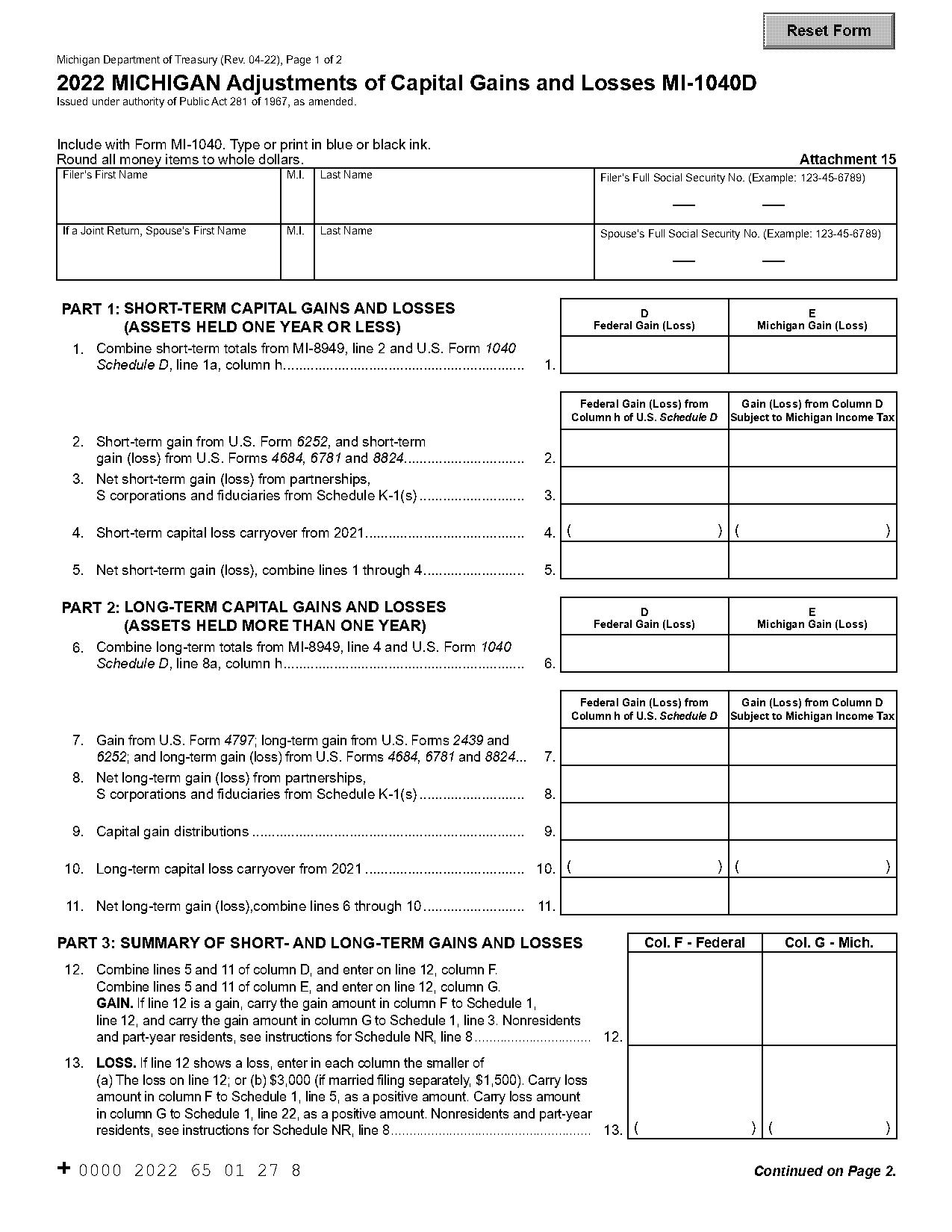 use of short term capital losses