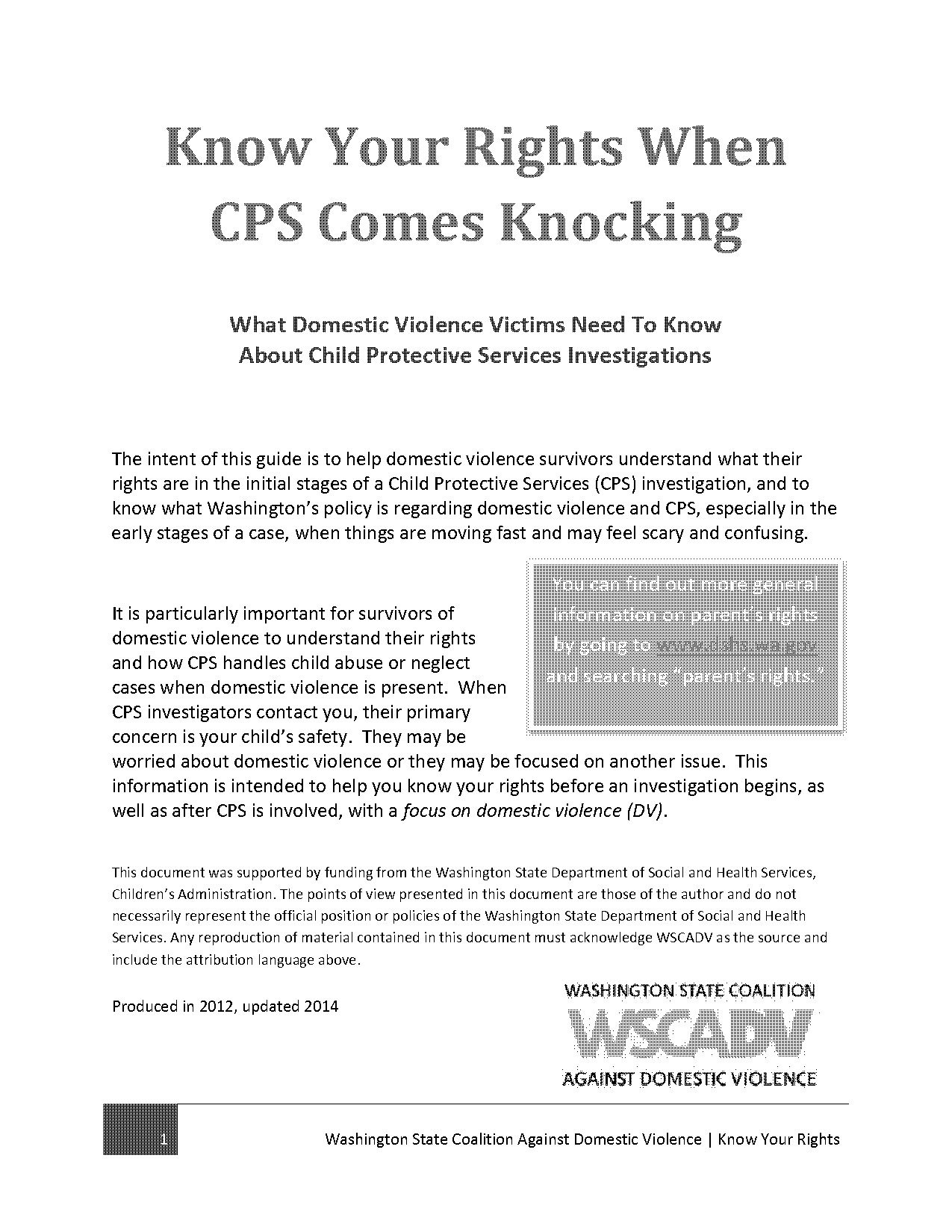 can cps question my child with a counselor present