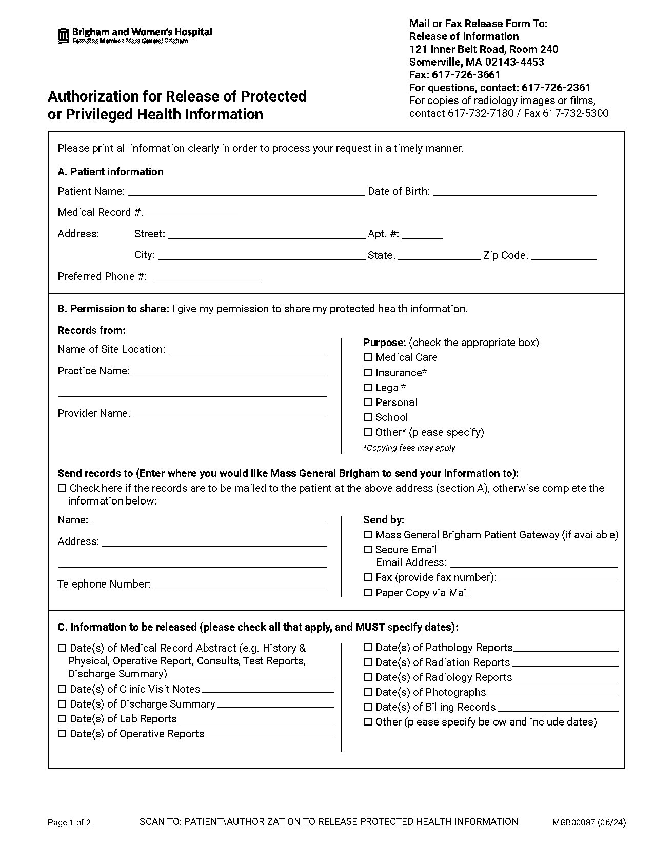 norwood hospital medical records