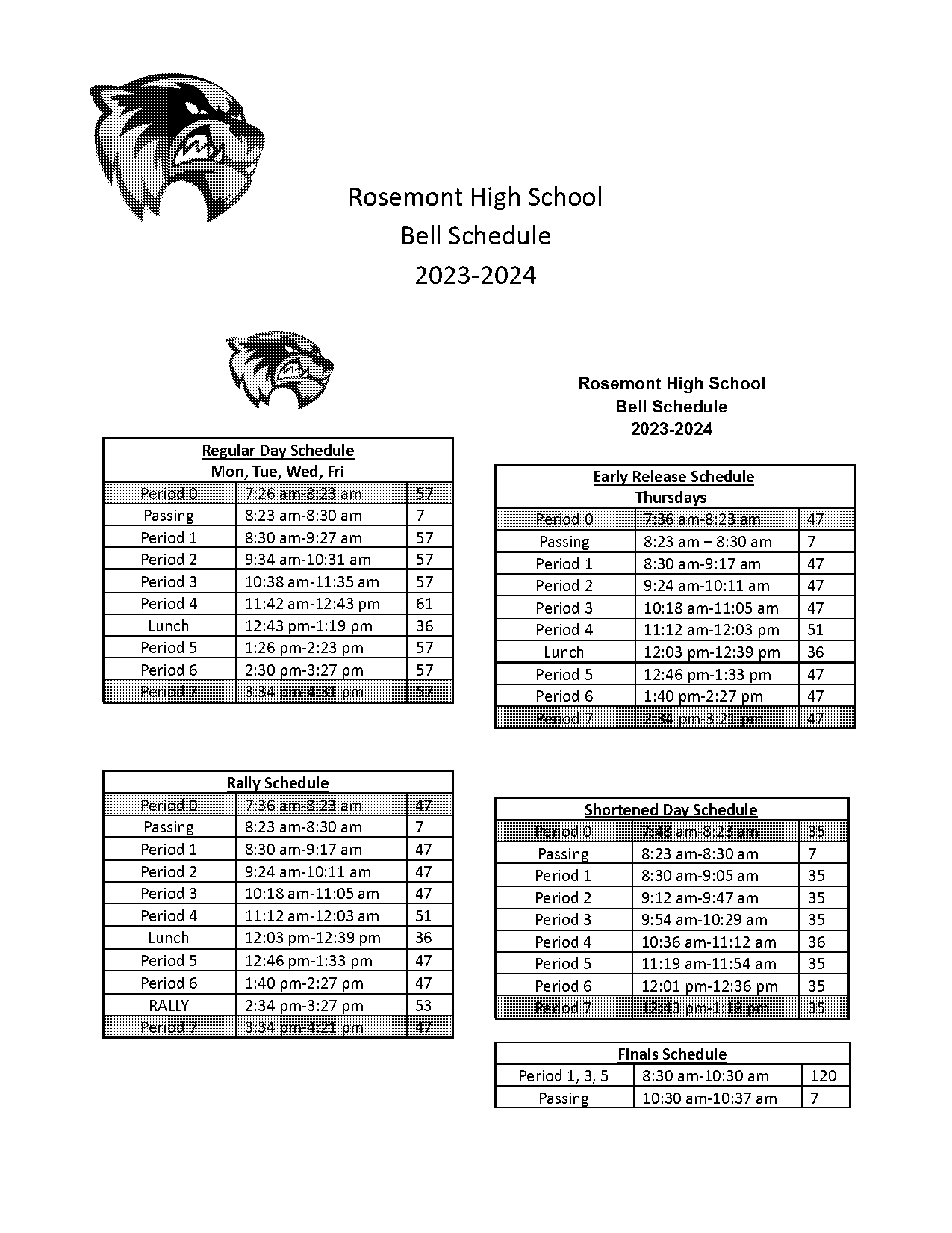 antelope high bell schedule