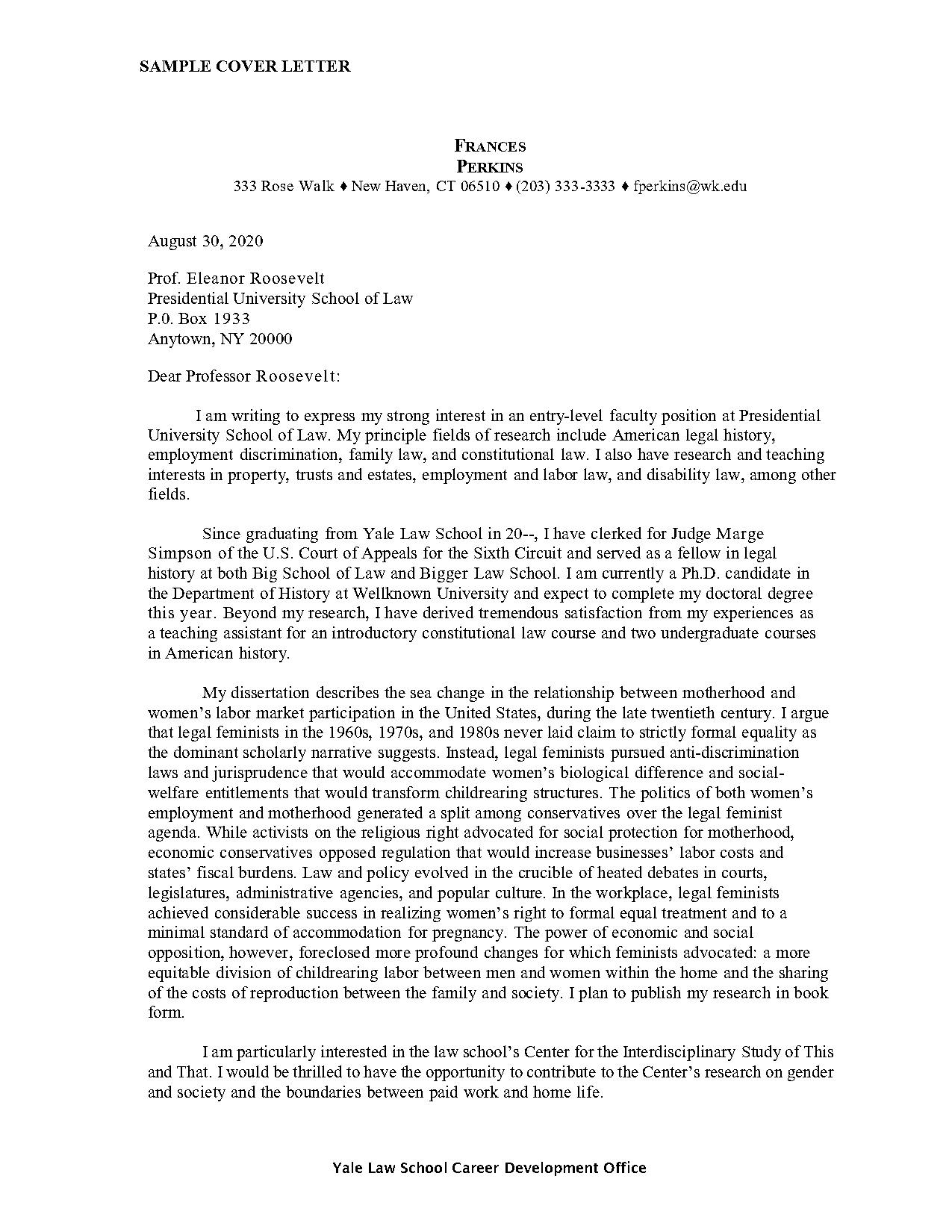 cover letter yale law school