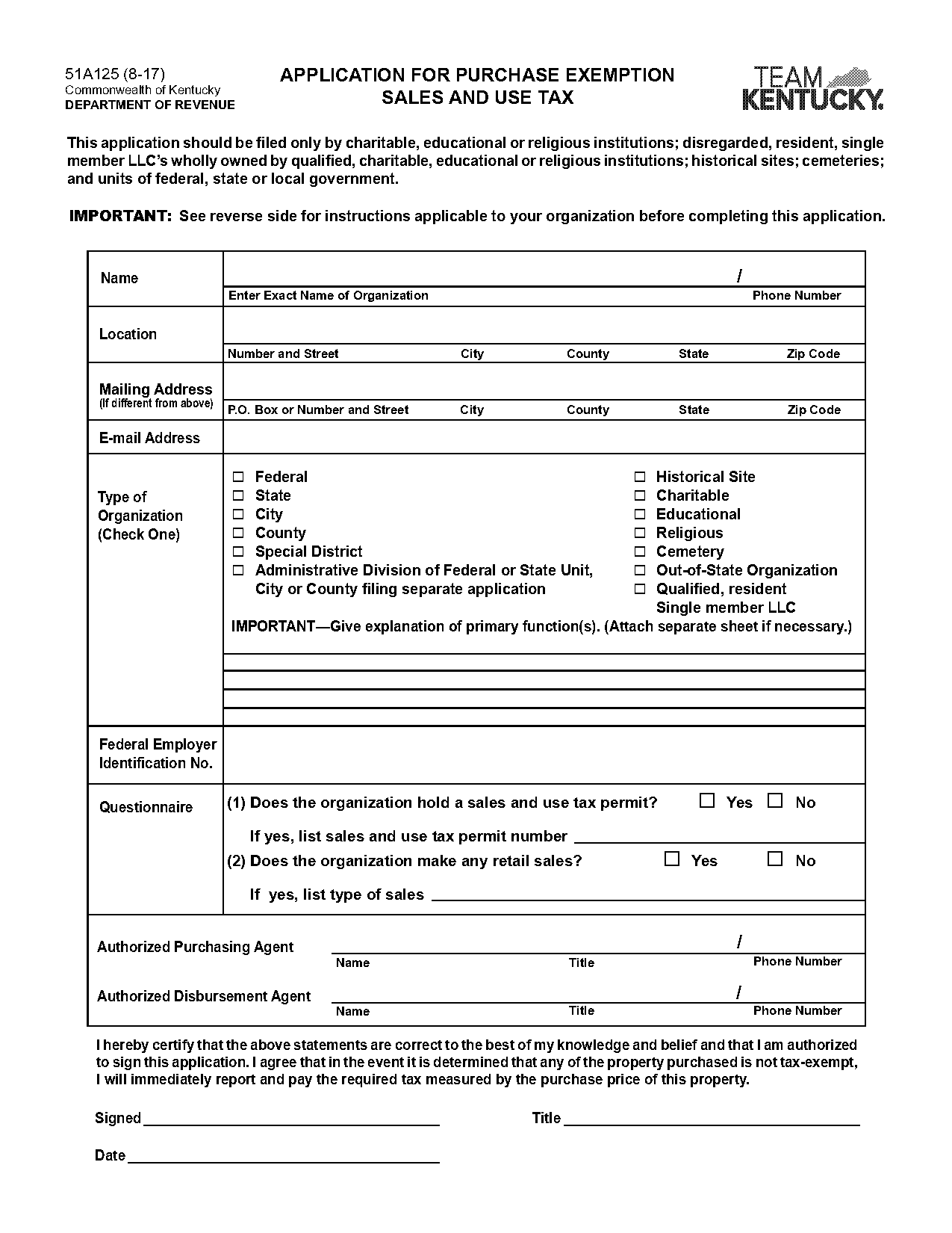 application for tax exemption letter