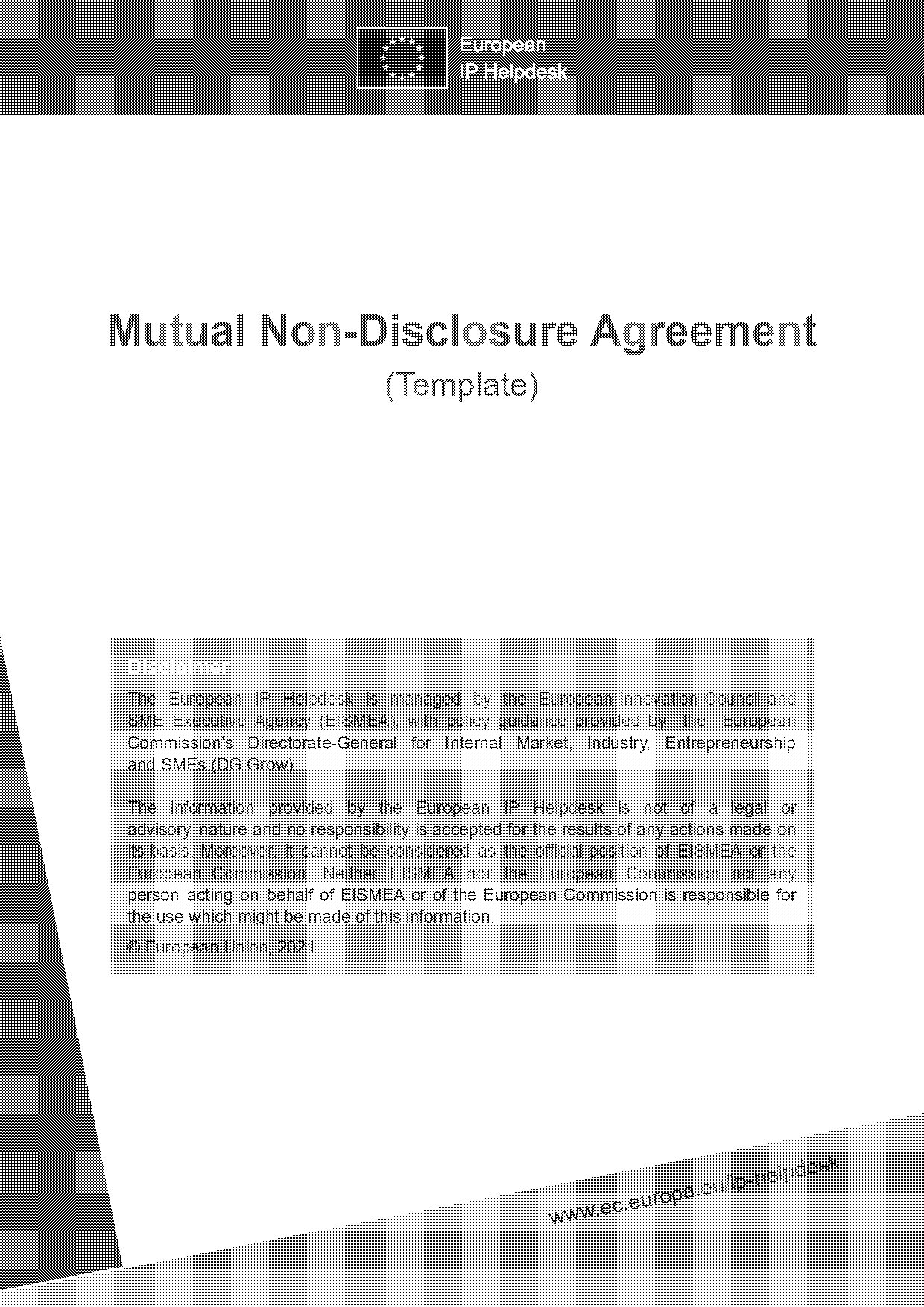 mutual nda form template