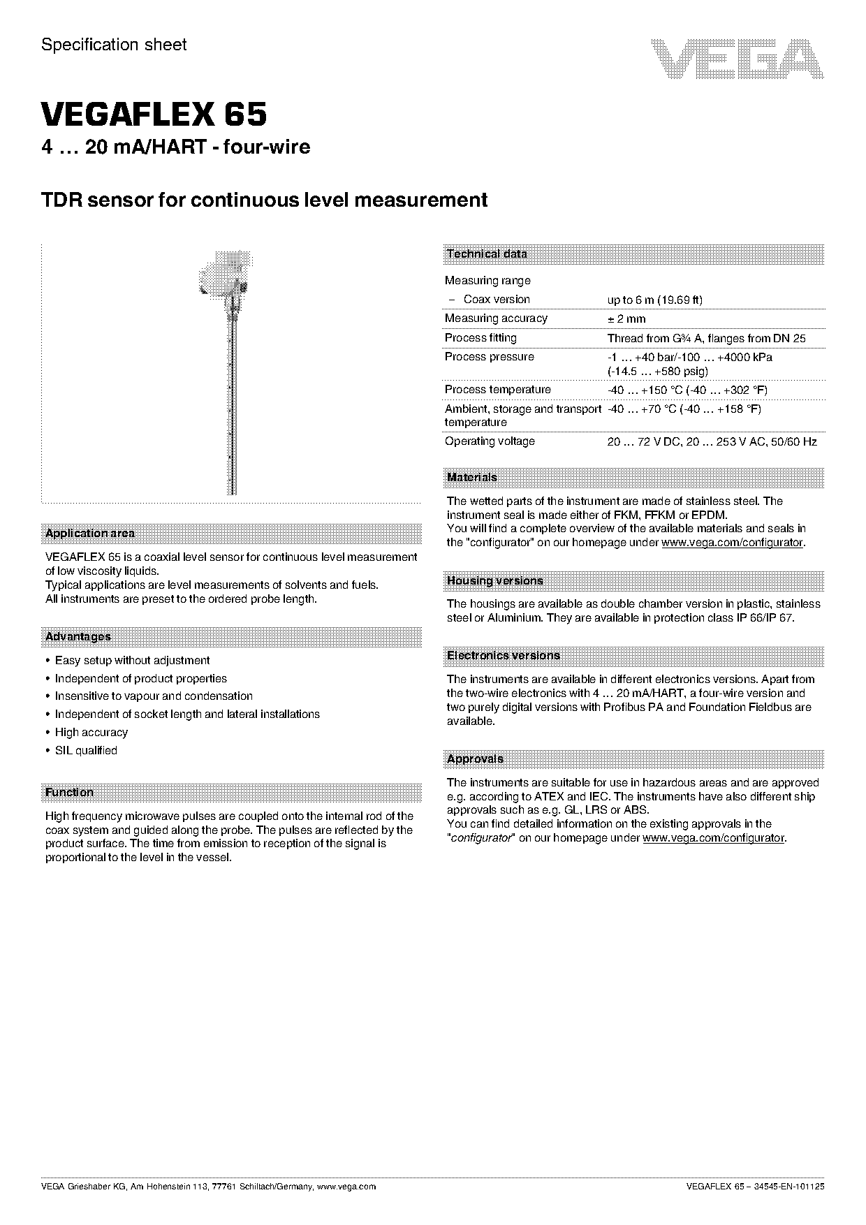 vega guided wave radar level transmitter manual