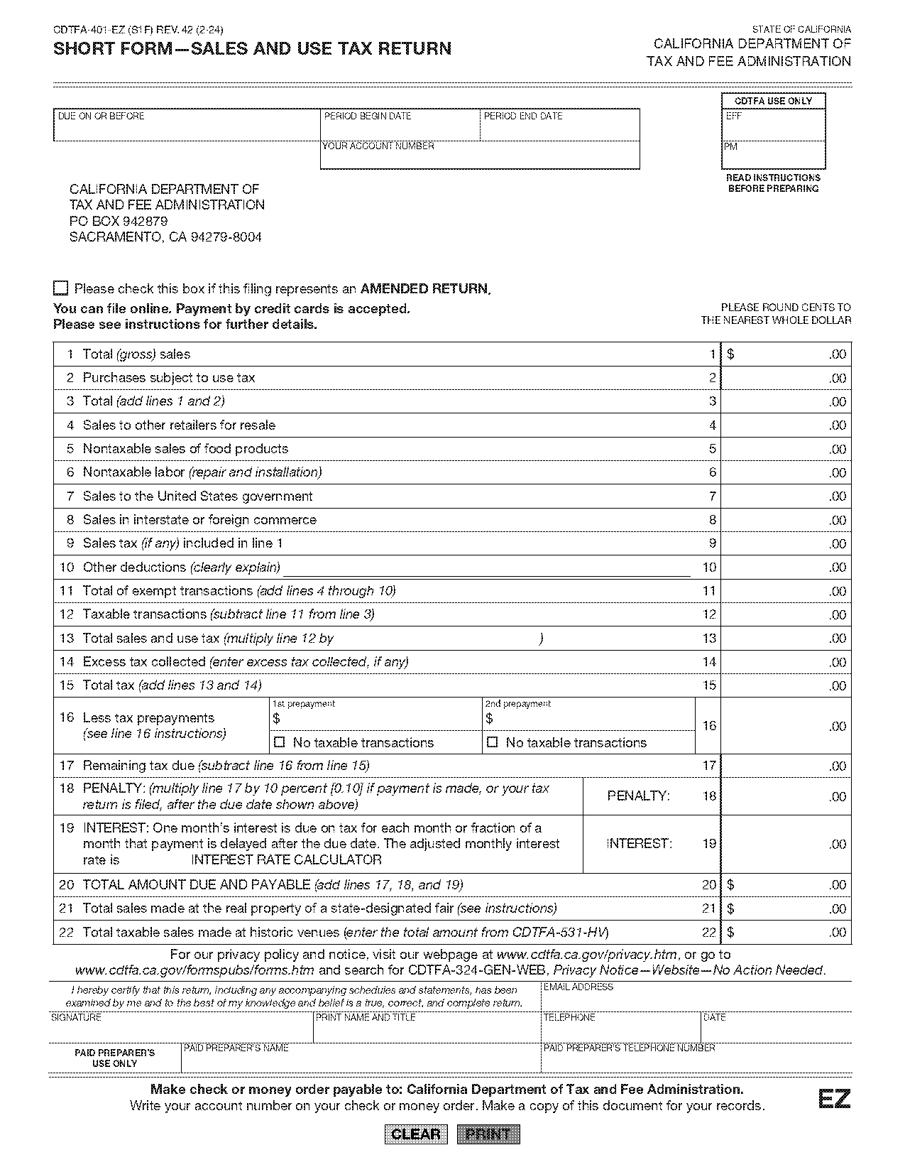 how to write date on tax form