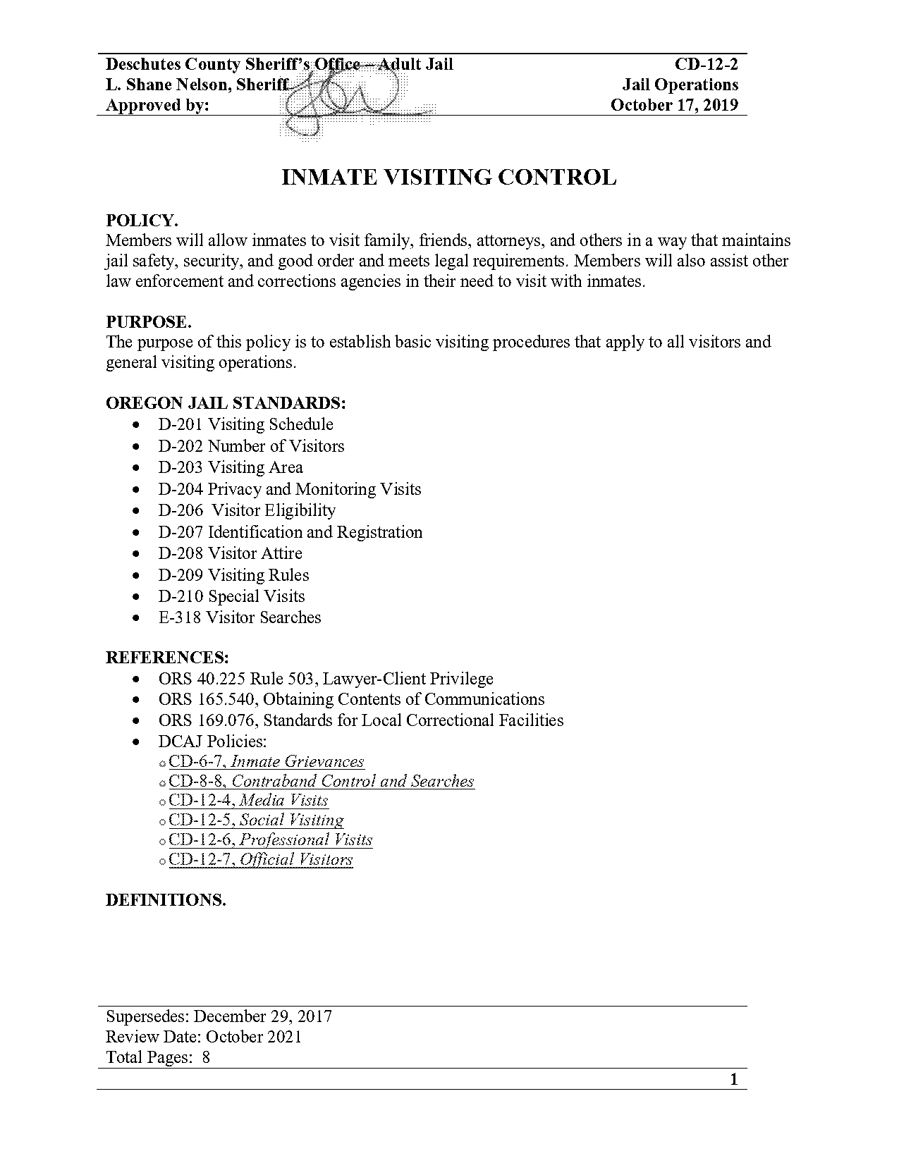 inmate non contact visitation voice recording