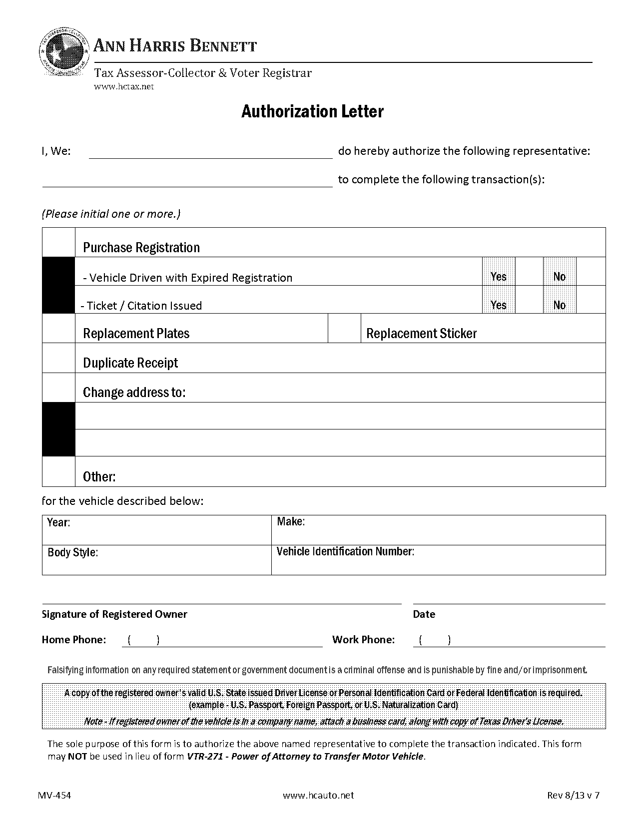 authorized agent form for utah dmv