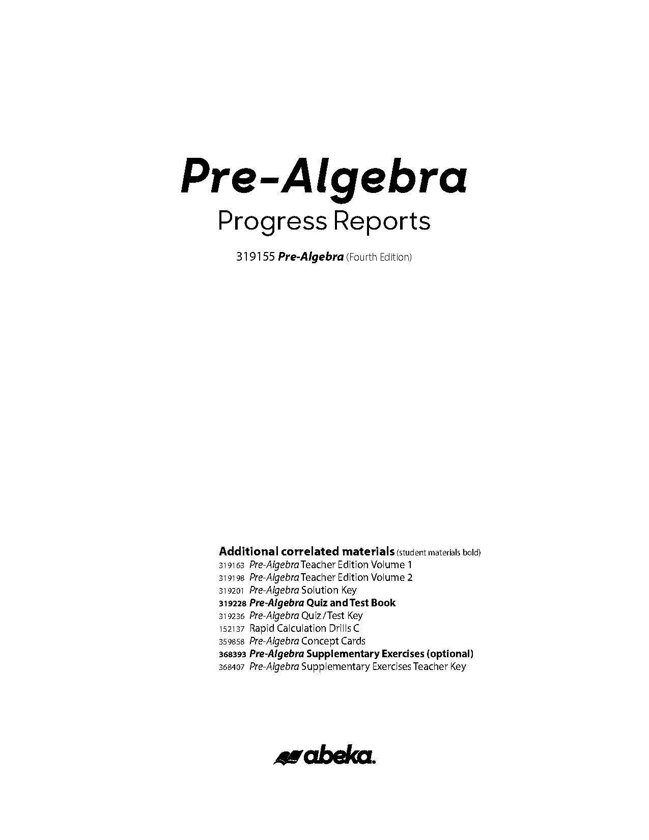 abeka pre algebra lesson plans