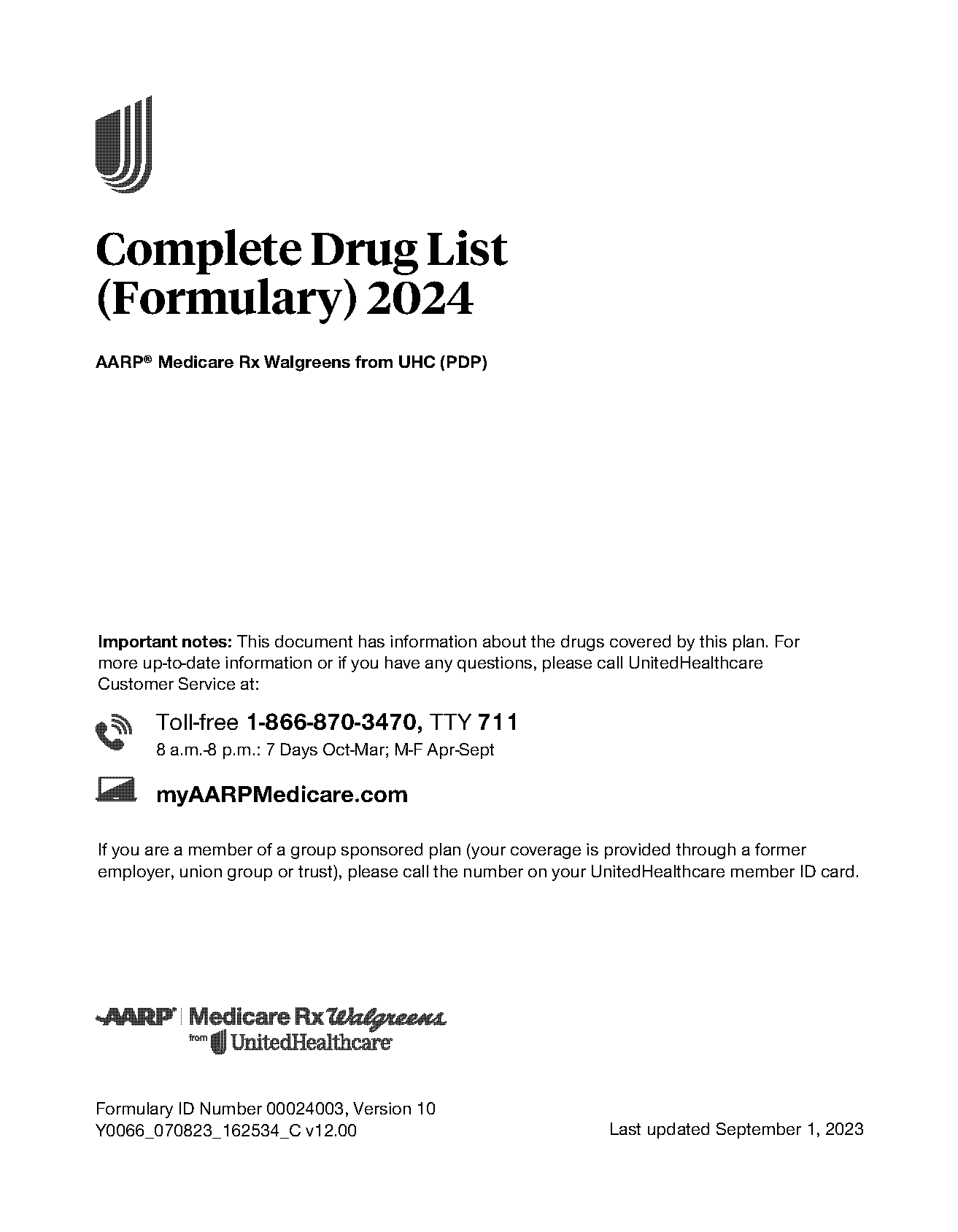 aarp uhc drug formulary