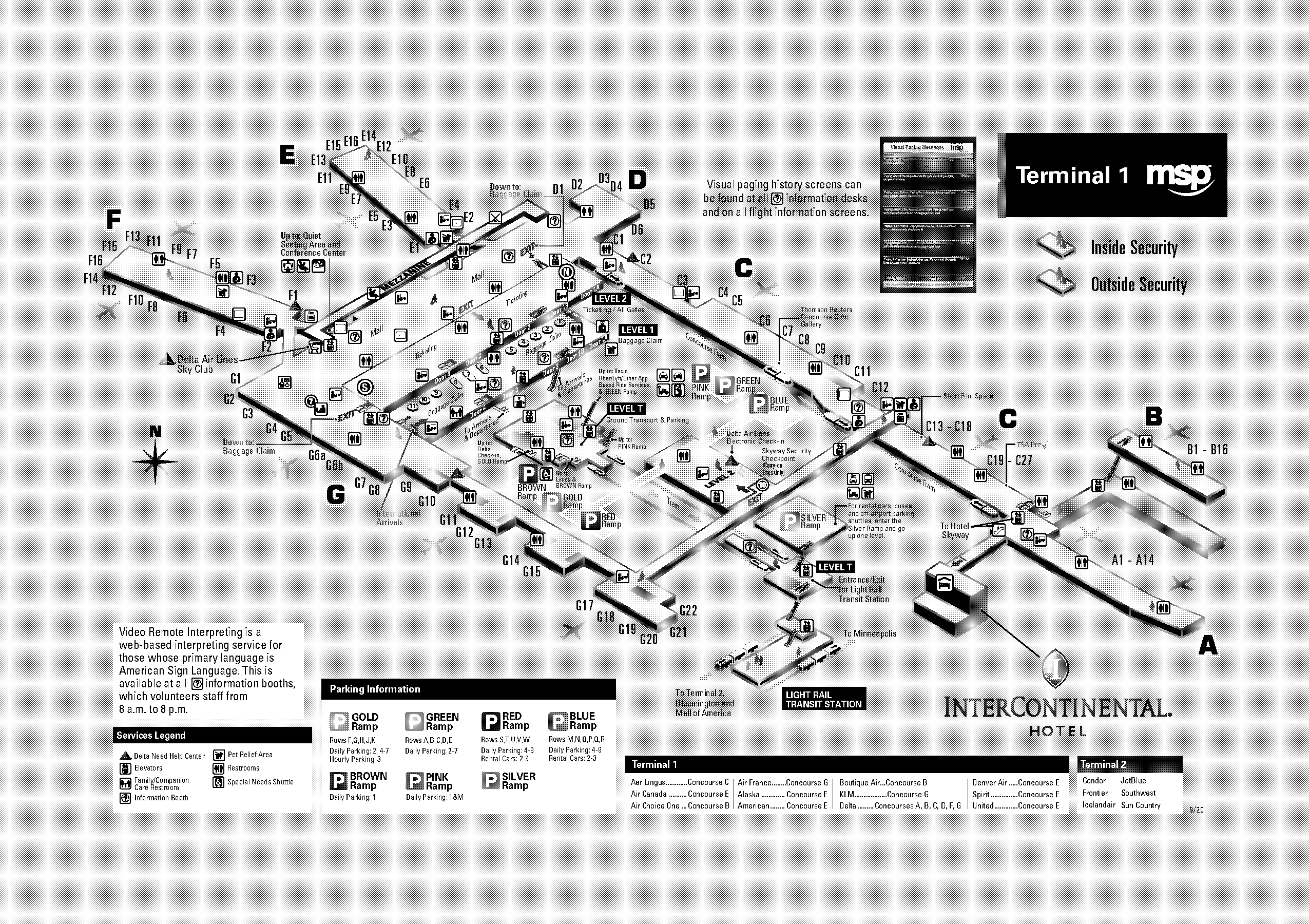 minneapolis airport terminals delta