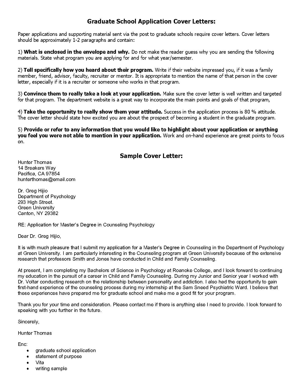 letter of purpose grad school sample