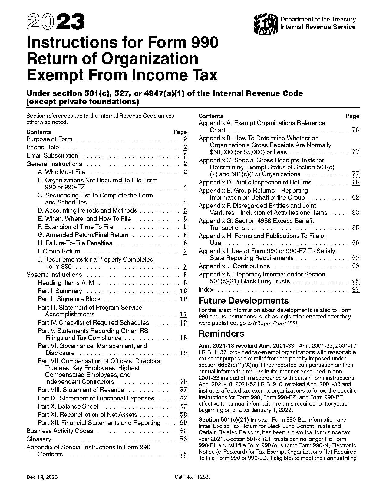 general form for financial statements sample