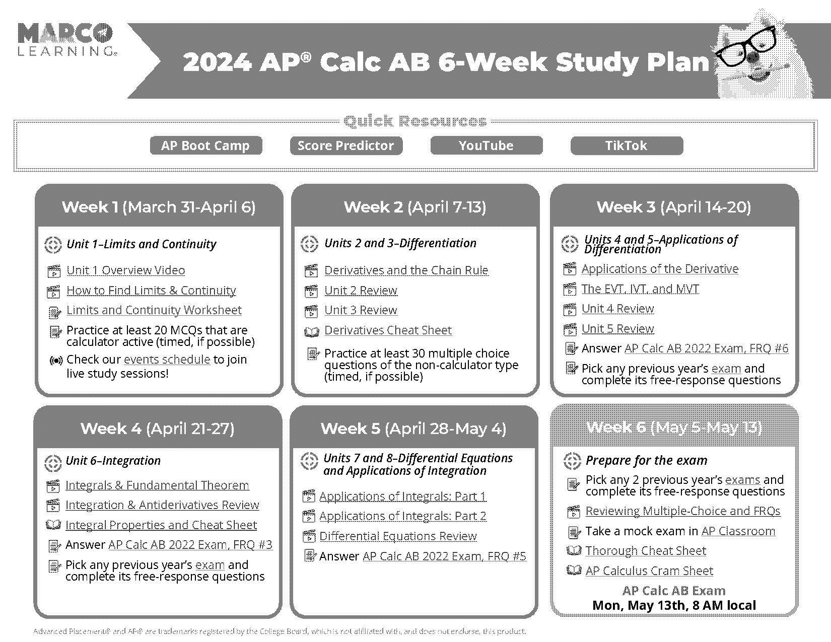 ap calculus exam study guide