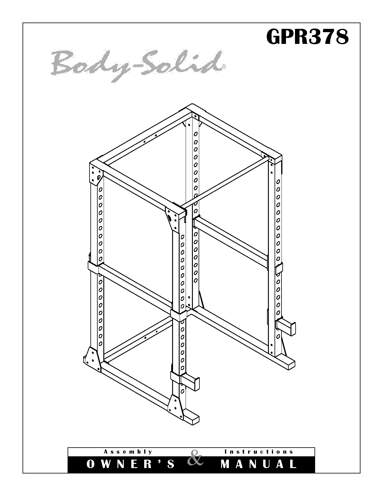 body solid power rack assembly instructions