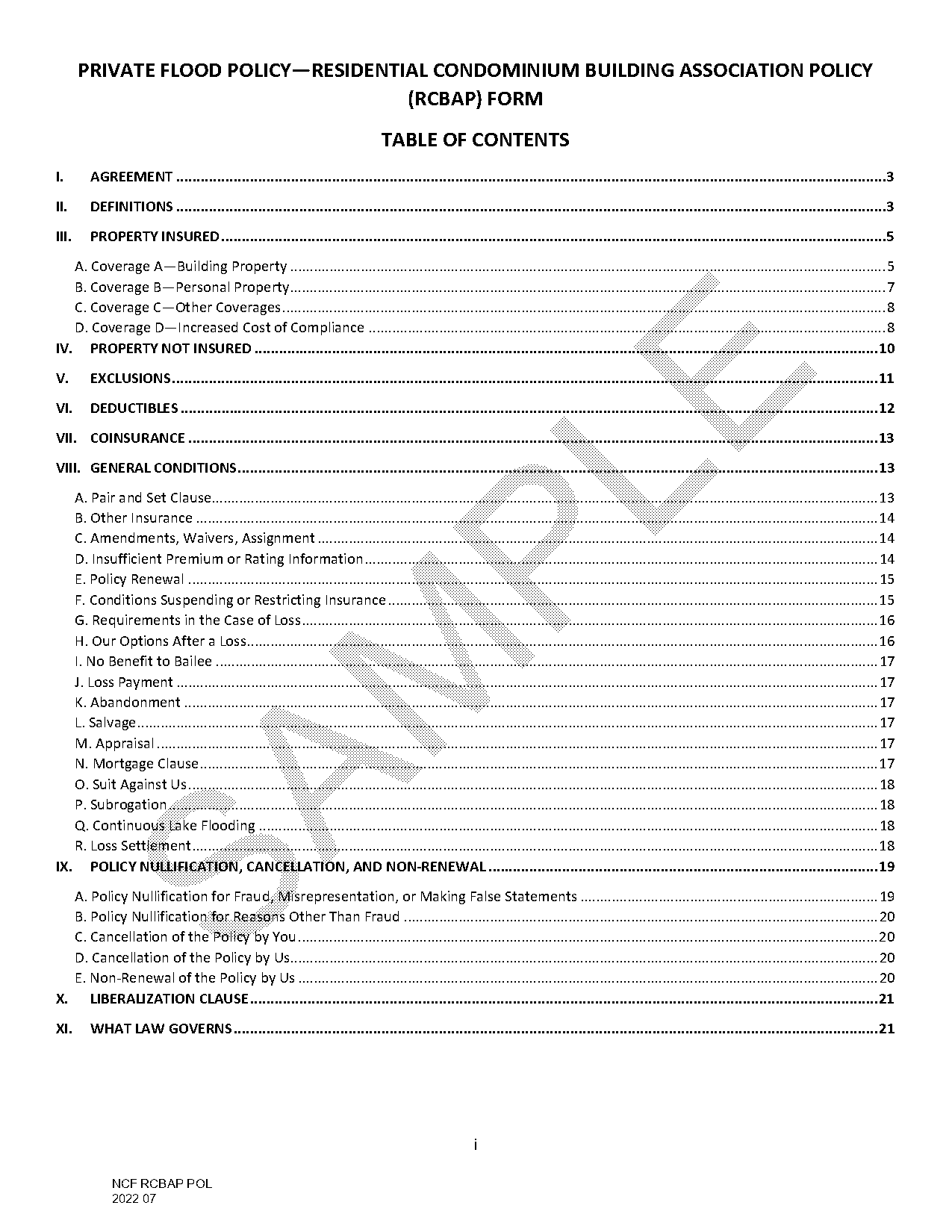 sample non renewal letter for private flood insurance