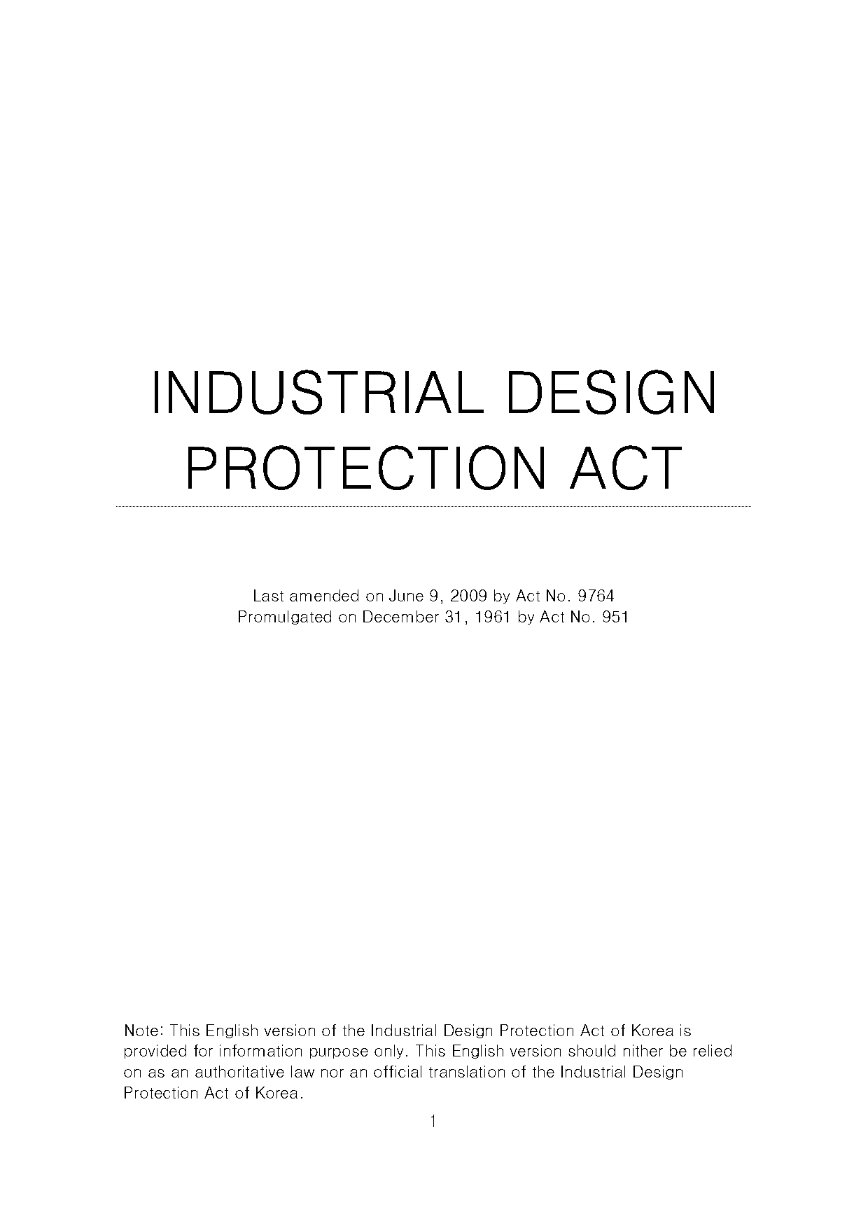 amendments to industrial design act