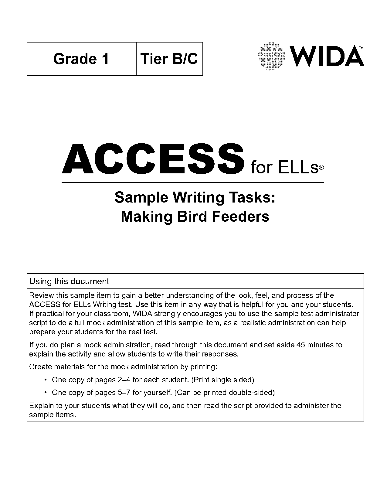 writer access writing samples