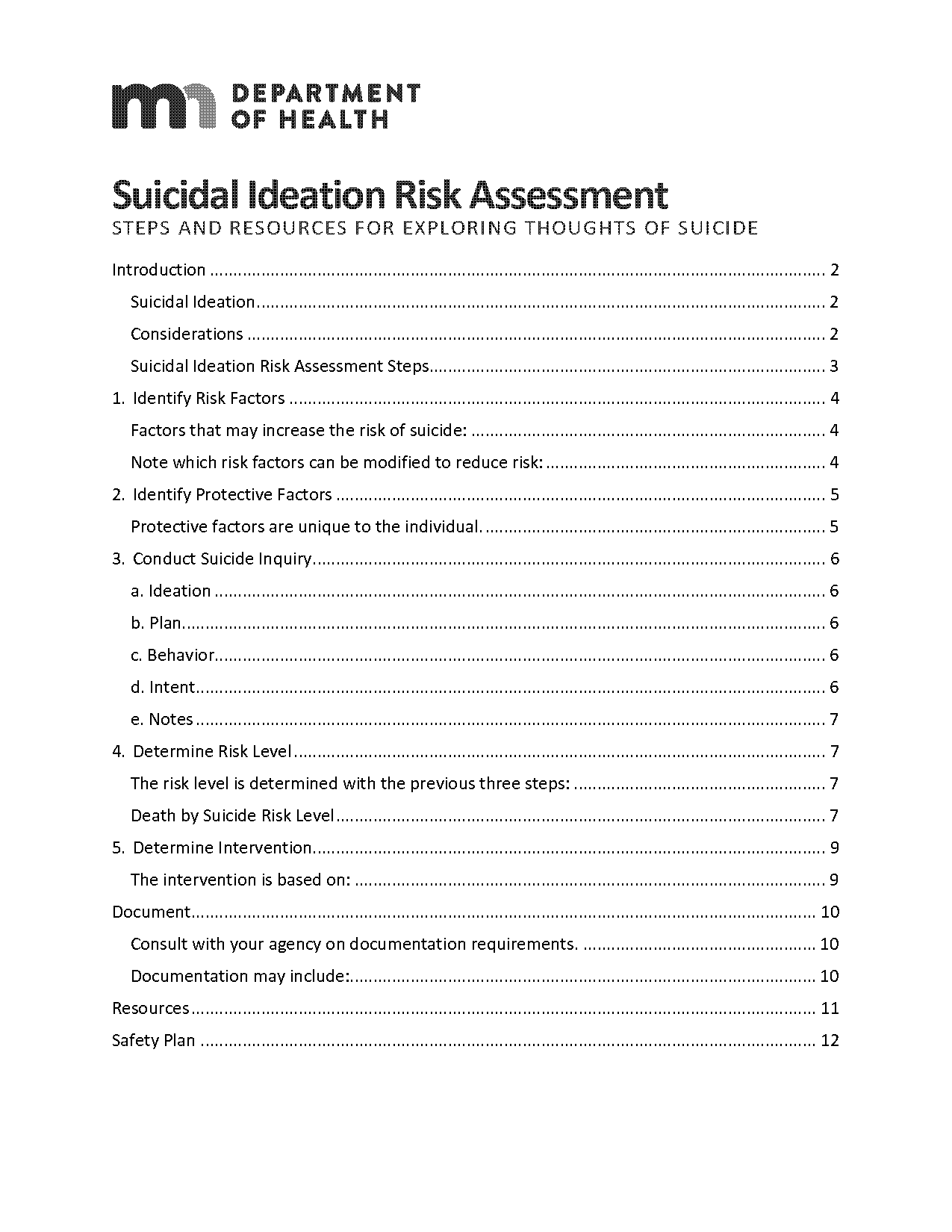 risk evaluation form example